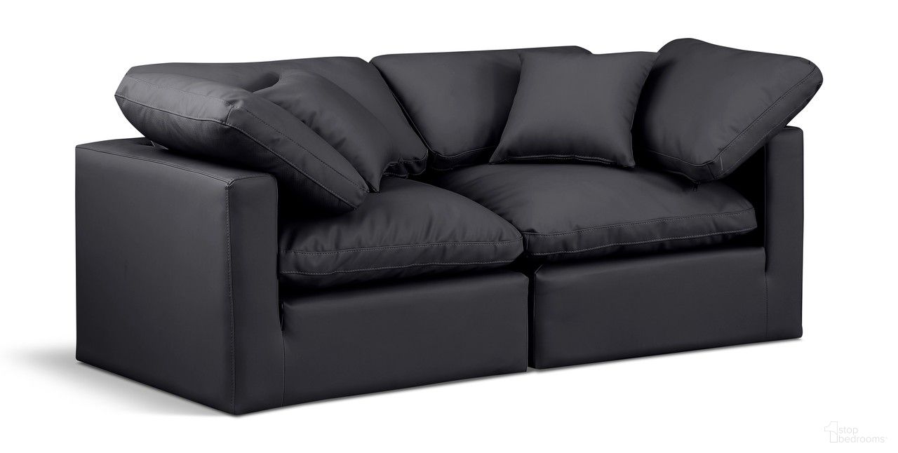 The appearance of Indulge Vegan Leather 2 Piece Modular Sofa In Black designed by Meridian in the modern / contemporary interior design. This black piece of furniture was selected by 1StopBedrooms from Indulge Collection to add a touch of cosiness and style into your home. Sku: 146Black-Corner;146Black-Corner. Material: Wood.