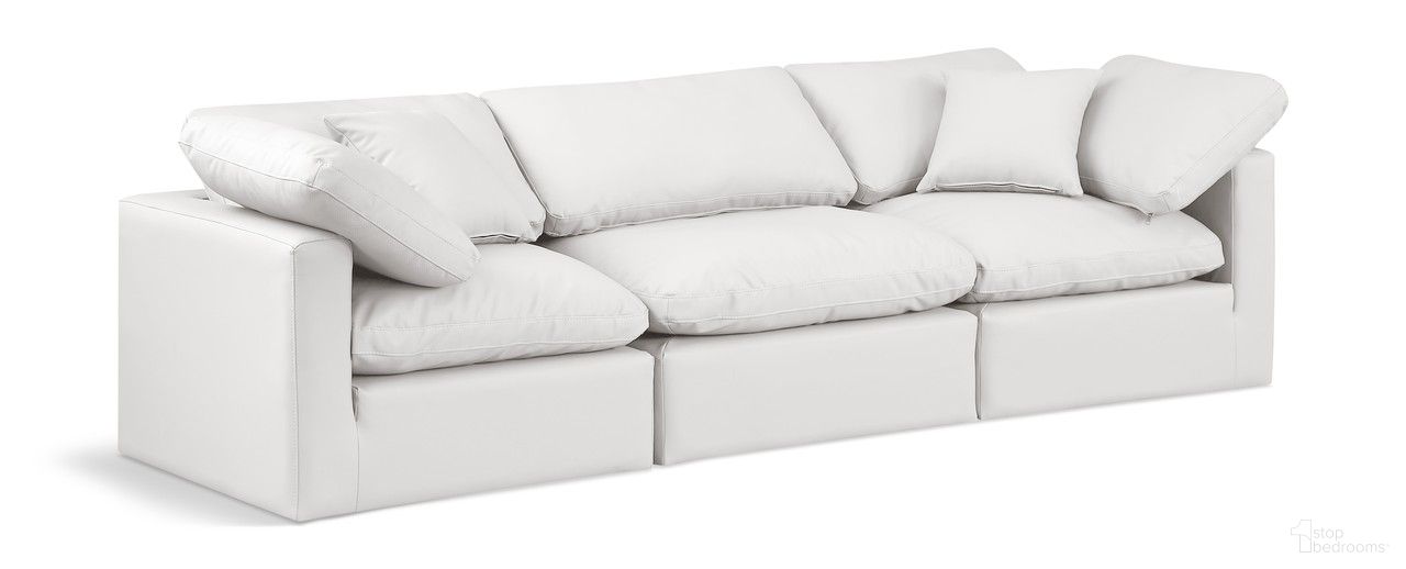 The appearance of Indulge Vegan Leather 3 Piece Modular Sofa In Cream designed by Meridian in the modern / contemporary interior design. This cream piece of furniture was selected by 1StopBedrooms from Indulge Collection to add a touch of cosiness and style into your home. Sku: 146Cream-Armless;146Cream-Corner;146Cream-Corner. Material: Wood.