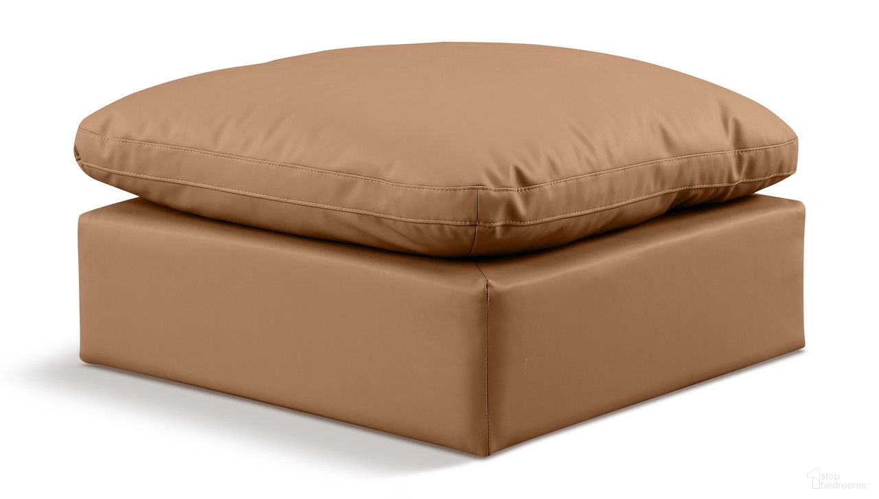 The appearance of Indulge Vegan Leather Ottoman In Cognac designed by Meridian in the modern / contemporary interior design. This cognac piece of furniture was selected by 1StopBedrooms from Indulge Collection to add a touch of cosiness and style into your home. Sku: 146Cognac-Ott. Material: Leather.
