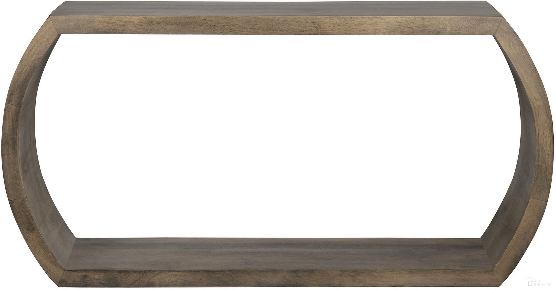 The appearance of Infinity Console Table In Gray and Brown designed by Crestview Collection in the transitional interior design. This gray/brown piece of furniture was selected by 1StopBedrooms from to add a touch of cosiness and style into your home. Sku: CVFNR4275. Material: Solid Wood.