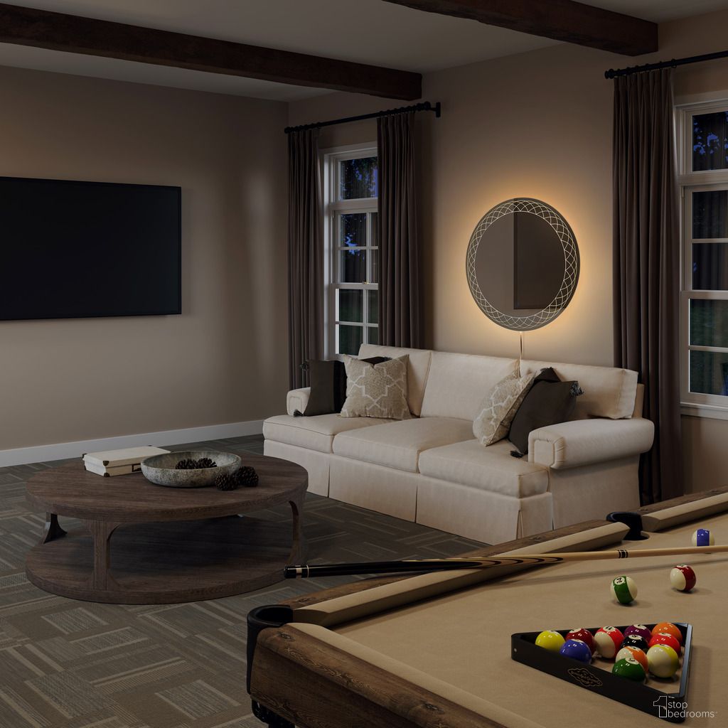 Interlace Backlit 28 Inch LED Wall Mirror In Chrome