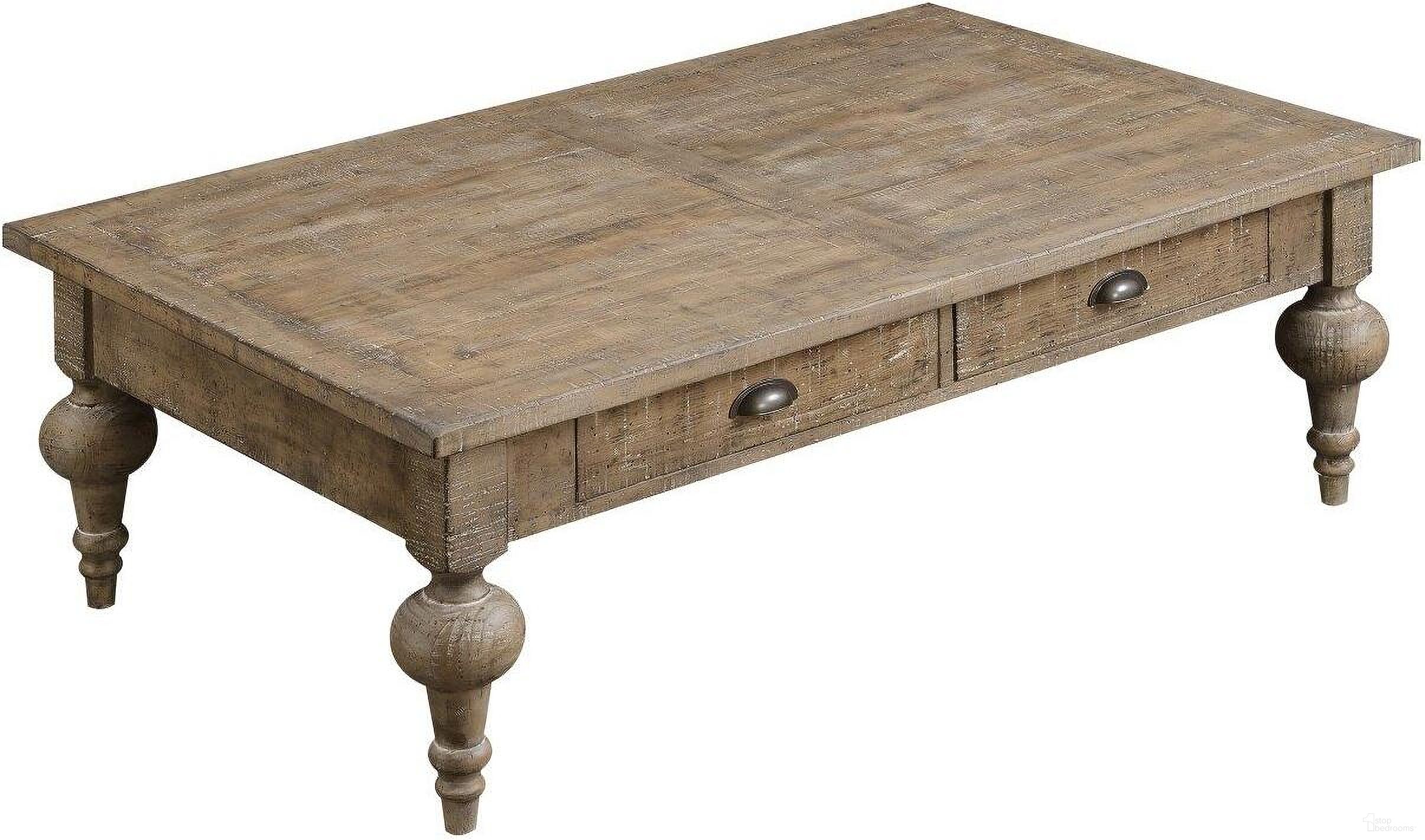 Interlude 52 Inch Coffee Table In Sandstone Buff