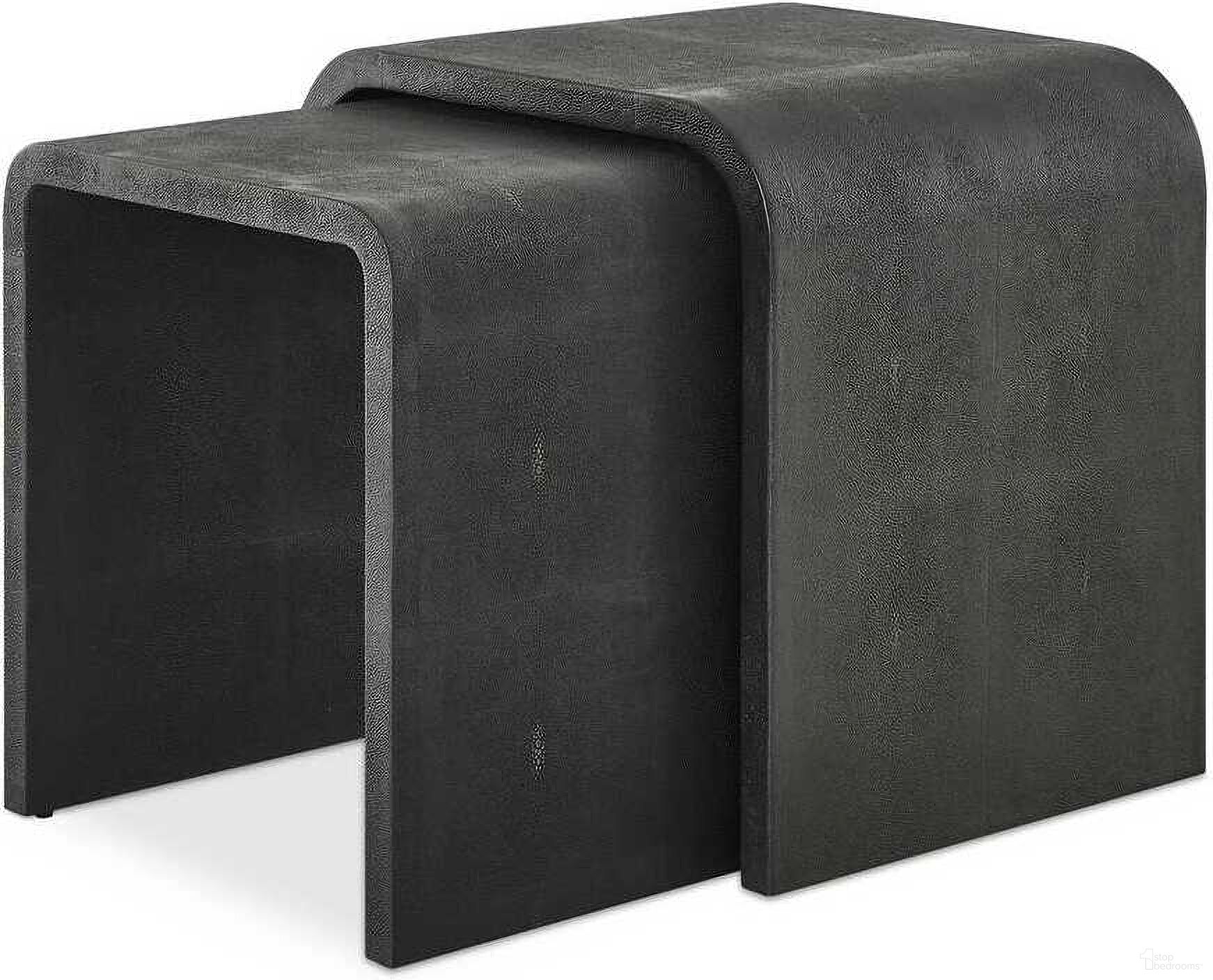 The appearance of Interpose Nesting Side Table Set of 2 In Black and Gray designed by Uttermost in the modern / contemporary interior design. This black and gray piece of furniture  was selected by 1StopBedrooms from Interpose Collection to add a touch of cosiness and style into your home. Sku: 50164. Material: Plywood.