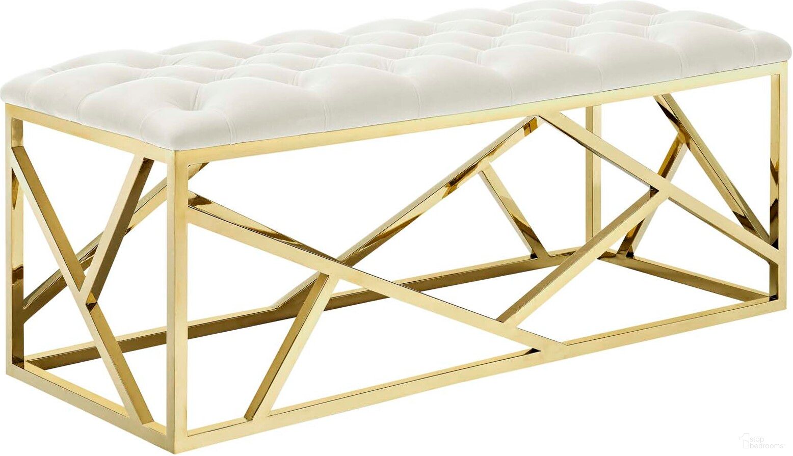 The appearance of Intersperse Gold Ivory Bench designed by Modway in the modern / contemporary interior design. This gold ivory piece of furniture was selected by 1StopBedrooms from Intersperse Collection to add a touch of cosiness and style into your home. Sku: EEI-2847-GLD-IVO. Material: Plywood.