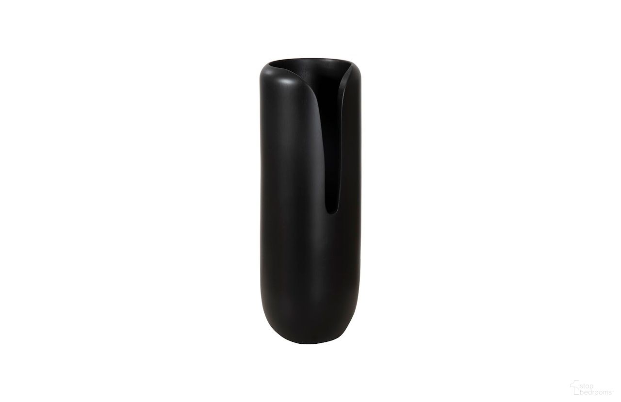 Interval Mango Wood Large Vase In Black