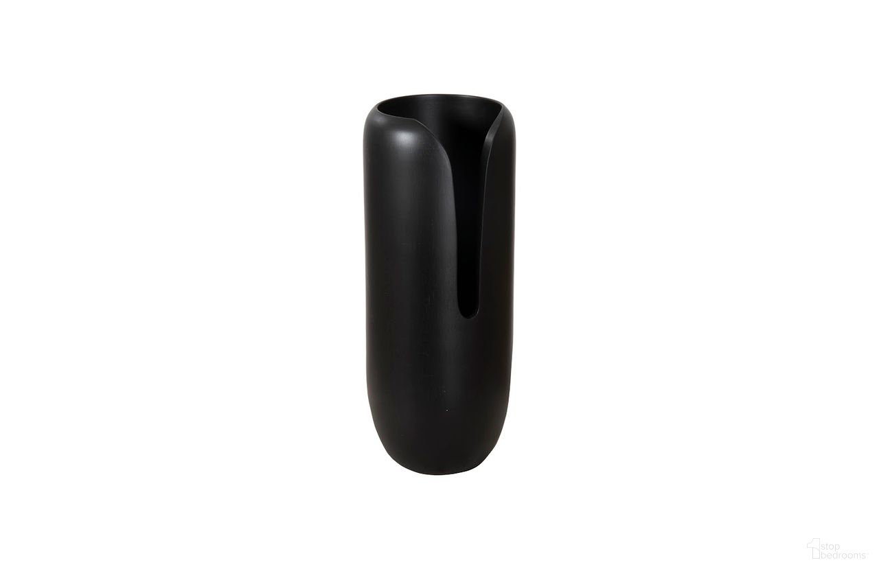 Interval Mango Wood Medium Vase In Black