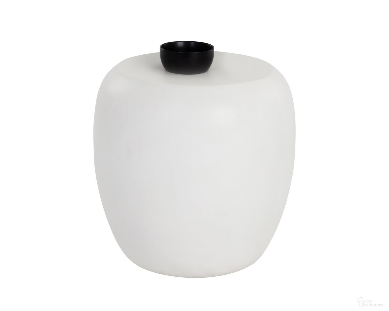 Iolite End Table In White