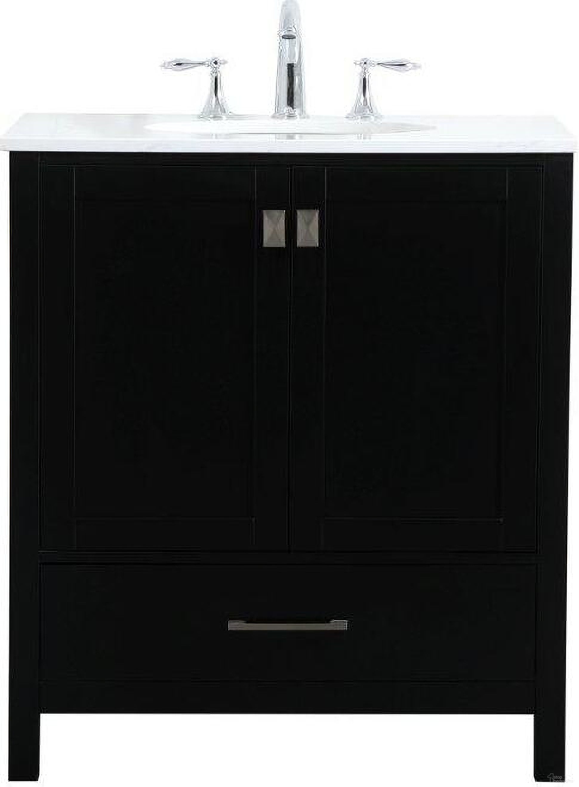 The appearance of Irene 30 Inch Single Bathroom Vanity In Black designed by Elegant Lighting in the modern / contemporary interior design. This black piece of furniture was selected by 1StopBedrooms from Irene Collection to add a touch of cosiness and style into your home. Sku: VF18830BK. Material: MDF.