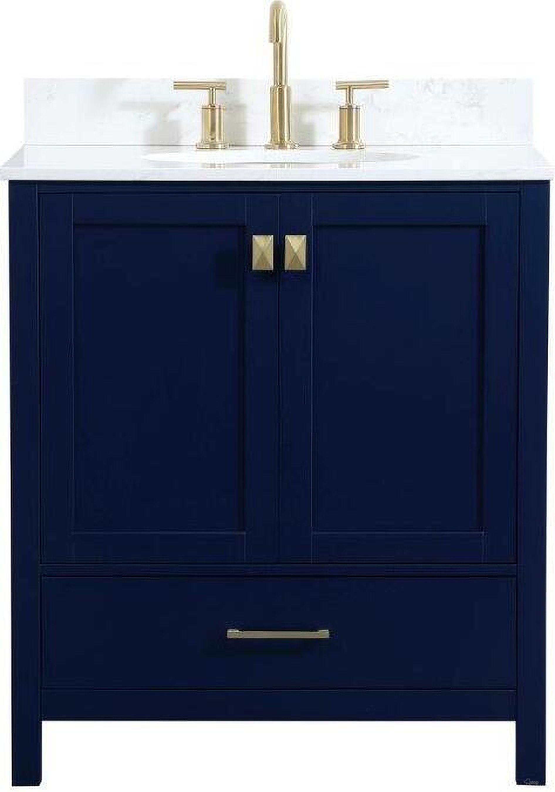 The appearance of Irene 30 Inch Single Bathroom Vanity In Blue With Backsplash designed by Elegant Lighting in the modern / contemporary interior design. This blue piece of furniture was selected by 1StopBedrooms from Irene Collection to add a touch of cosiness and style into your home. Sku: VF18830BL-BS. Material: MDF.