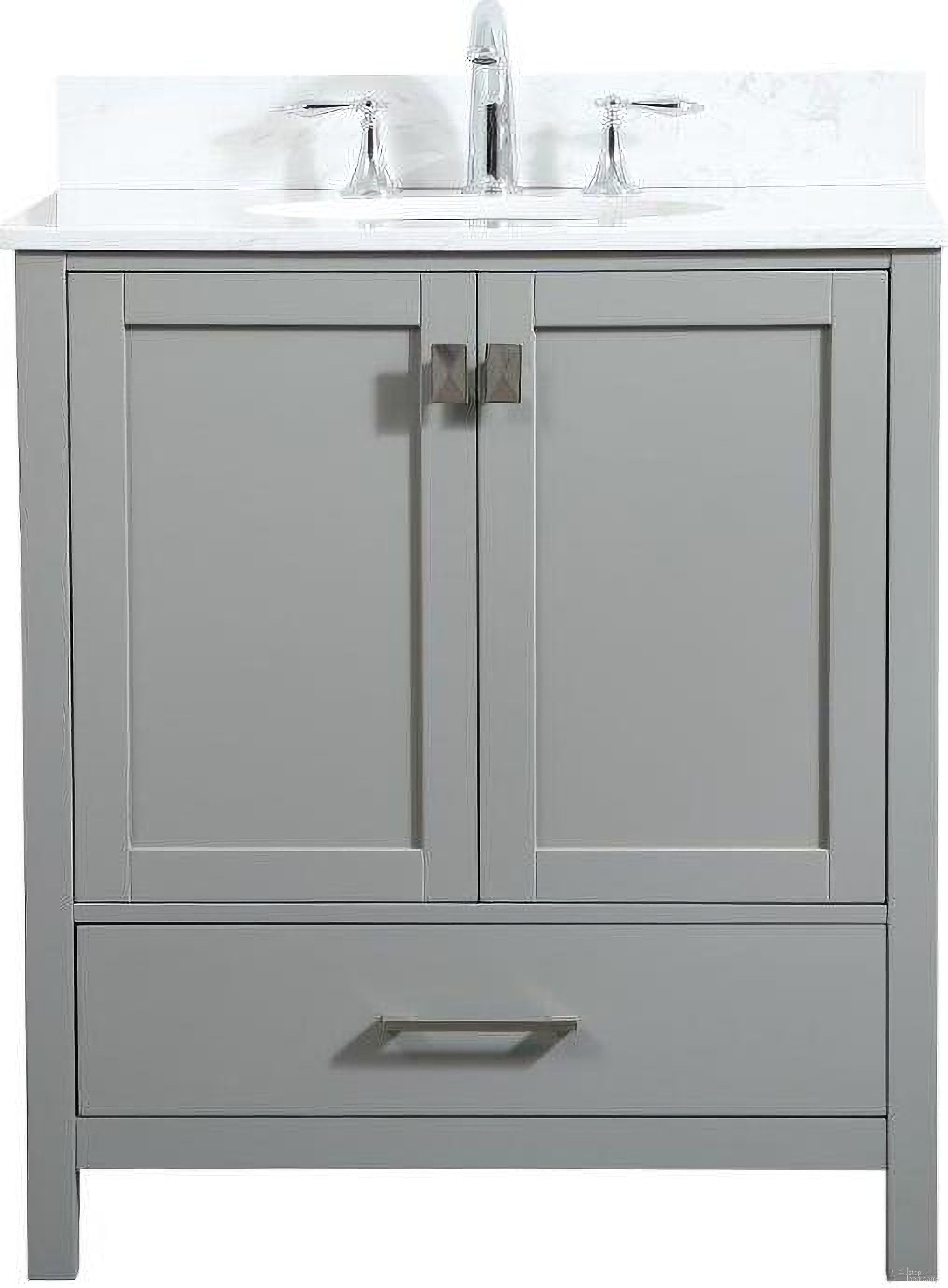 The appearance of Irene 30 Inch Single Bathroom Vanity In Grey With Backsplash designed by Elegant Lighting in the modern / contemporary interior design. This grey piece of furniture was selected by 1StopBedrooms from Irene Collection to add a touch of cosiness and style into your home. Sku: VF18830GR-BS. Material: MDF.