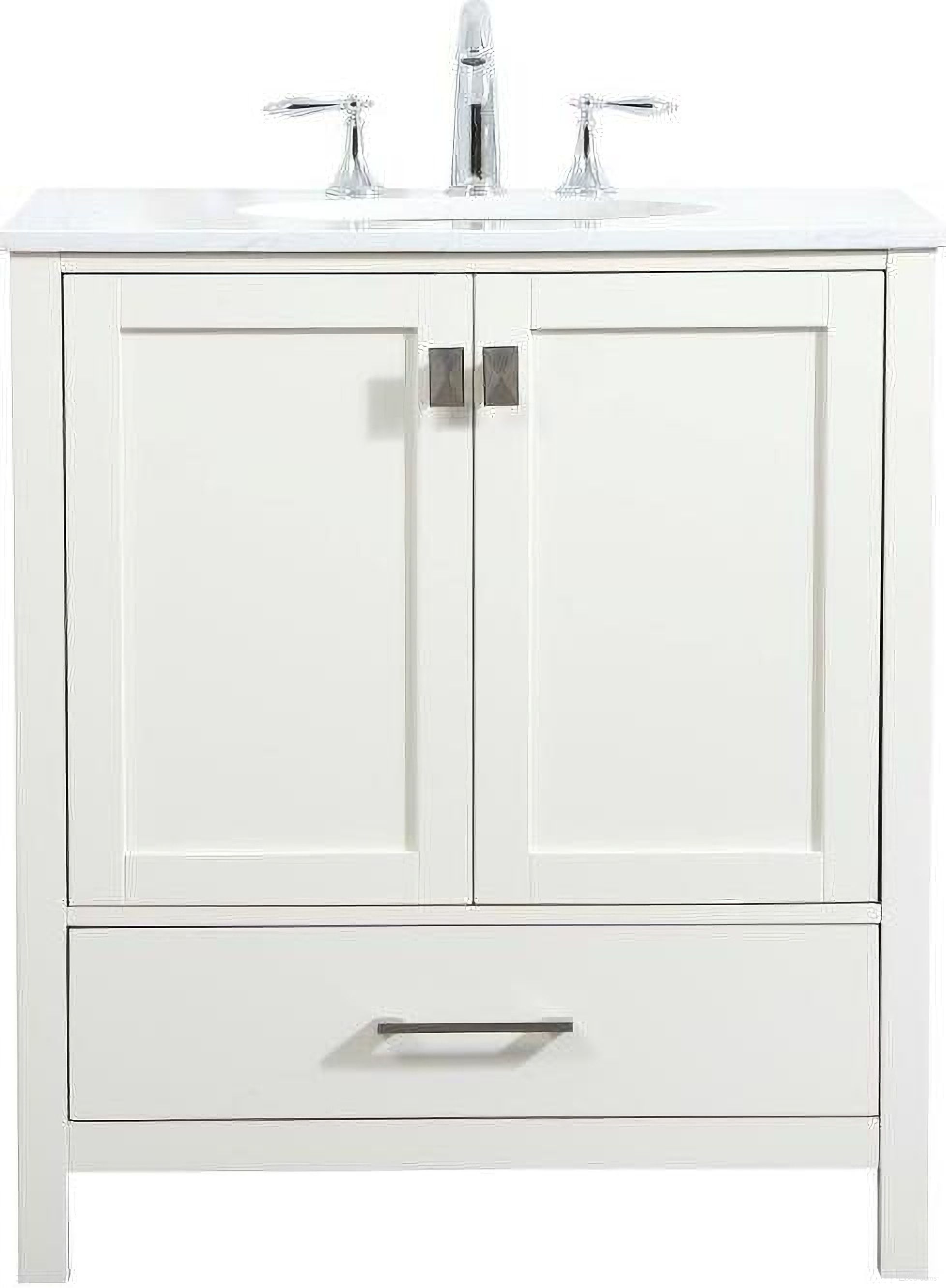 Irene 30 Inch Single Bathroom Vanity In White