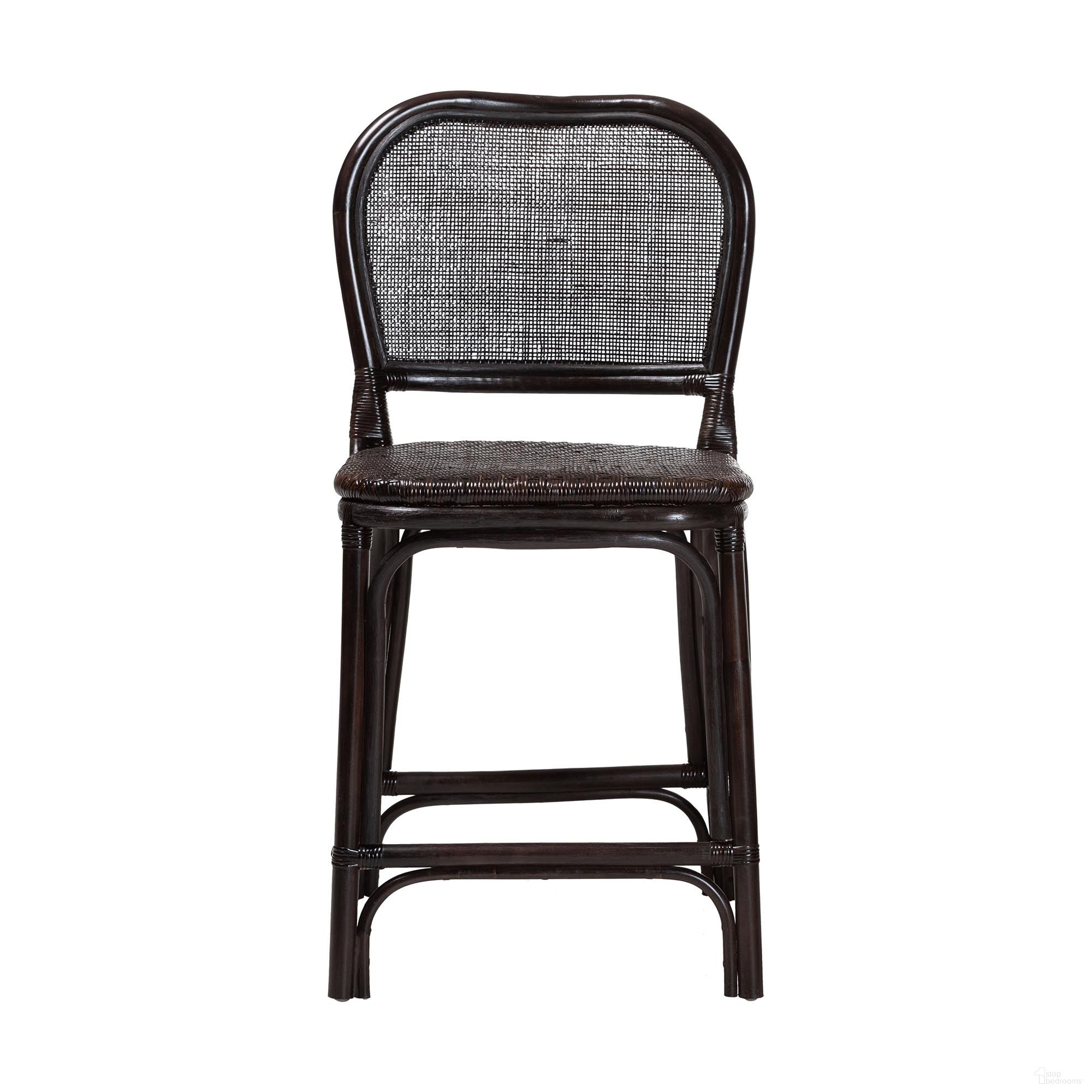 The appearance of Irene Natural Rattan Handwoven Wicker Counter Stool with Lattice Backrest In White and Espresso designed by Baxton Studio in the coastal interior design. This white/espresso piece of furniture was selected by 1StopBedrooms from Irene Collection to add a touch of cosiness and style into your home. Sku: Irene-Coffee Bean-Rattan-CS. Material: Natural Rattan.