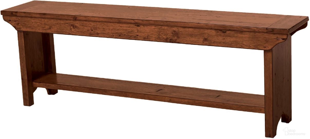 The appearance of Irish Coast Regular Bench In African Dusk designed by LH Imports in the traditional interior design. This brown piece of furniture was selected by 1StopBedrooms from Irish Coast Collection to add a touch of cosiness and style into your home. Sku: LS016-AD. Material: Pine.