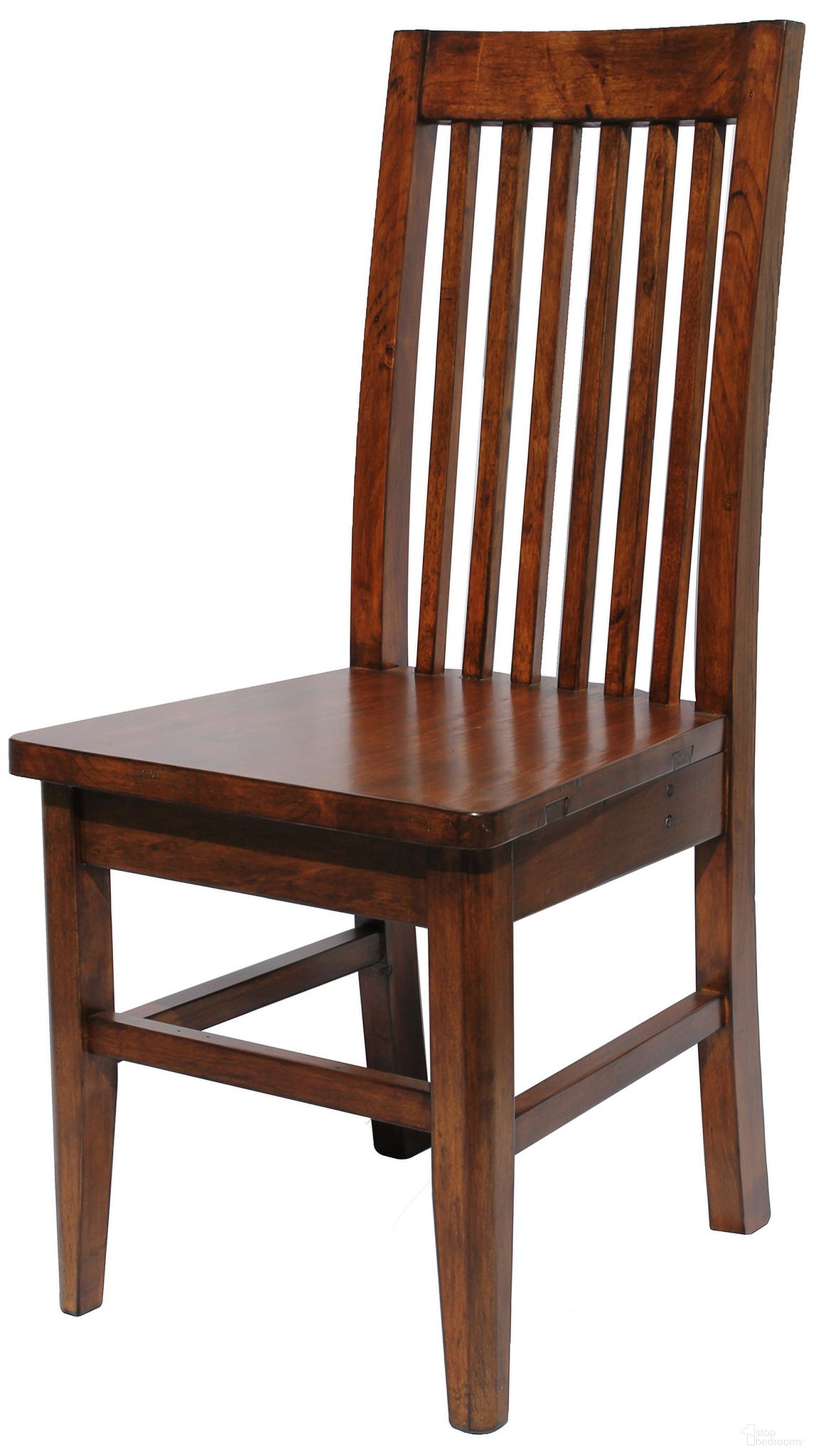 The appearance of Irish Coast Slat Back Chair Set of 2 In African Dusk designed by LH Imports in the traditional interior design. This brown piece of furniture was selected by 1StopBedrooms from Irish Coast Collection to add a touch of cosiness and style into your home. Sku: ICD027-AD. Material: Pine. Chair Type: Side Chair.