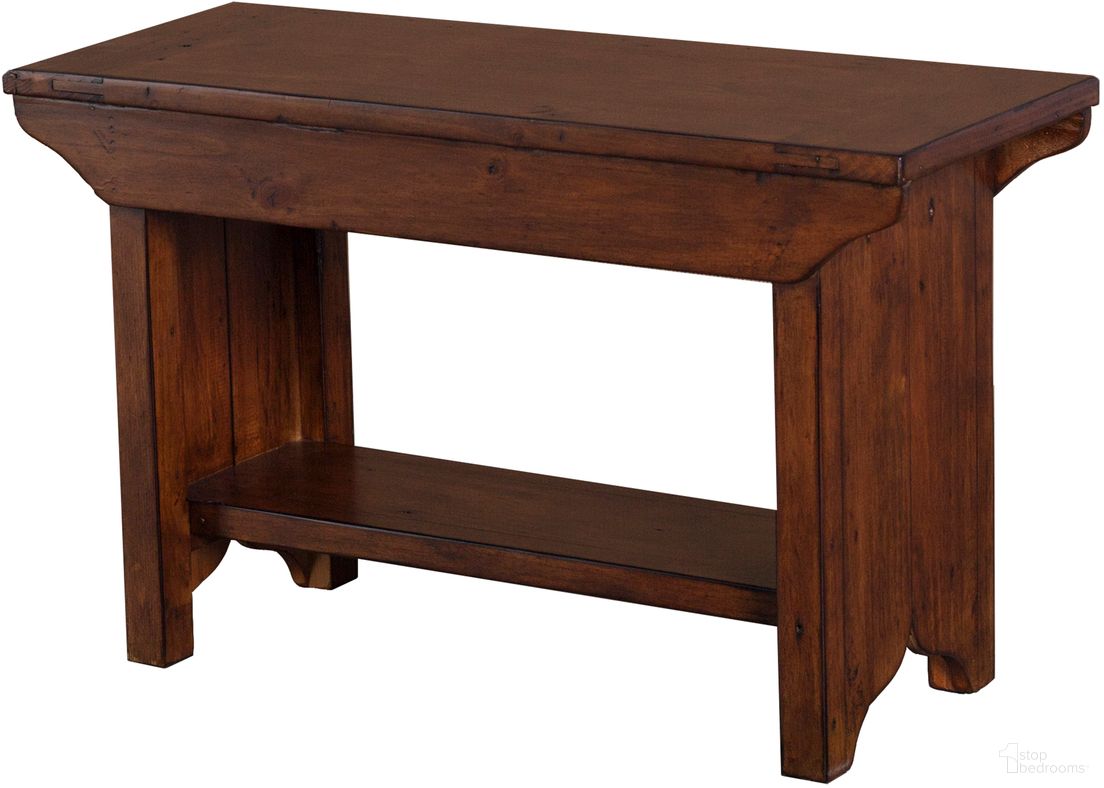 The appearance of Irish Coast Small Bench In African Dusk designed by LH Imports in the traditional interior design. This brown piece of furniture was selected by 1StopBedrooms from Irish Coast Collection to add a touch of cosiness and style into your home. Sku: LS034-AD. Material: Pine.