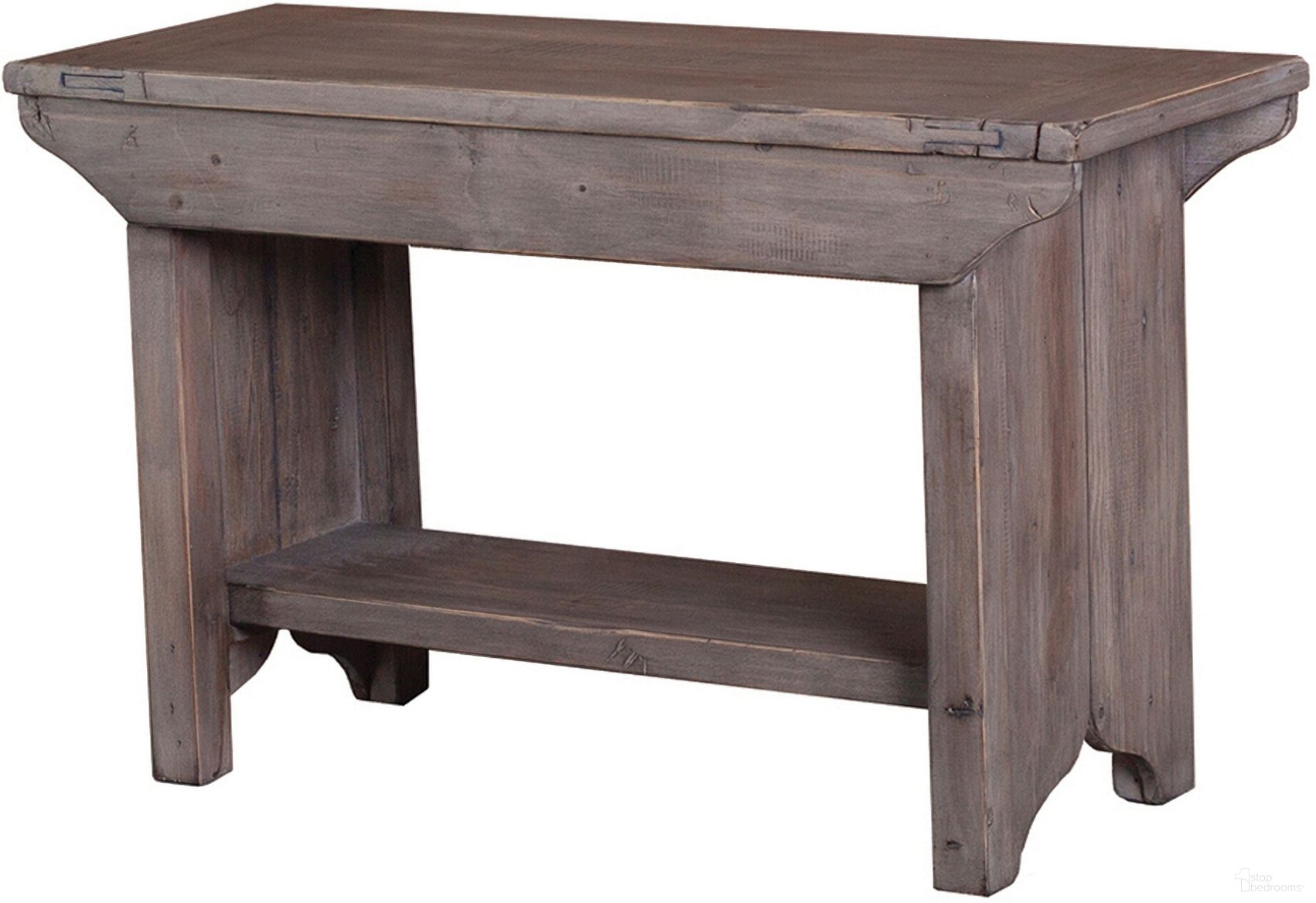 The appearance of Irish Coast Small Bench In Sundried designed by LH Imports in the traditional interior design. This light brown piece of furniture was selected by 1StopBedrooms from Irish Coast Collection to add a touch of cosiness and style into your home. Sku: LS034-SD. Material: Pine.