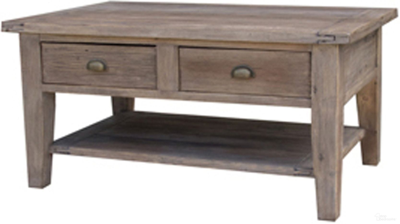 The appearance of Irish Coast Small Coffee Table In Sundried designed by LH Imports in the traditional interior design. This light brown piece of furniture  was selected by 1StopBedrooms from Irish Coast Collection to add a touch of cosiness and style into your home. Sku: ICA032-SD. Material: Pine.