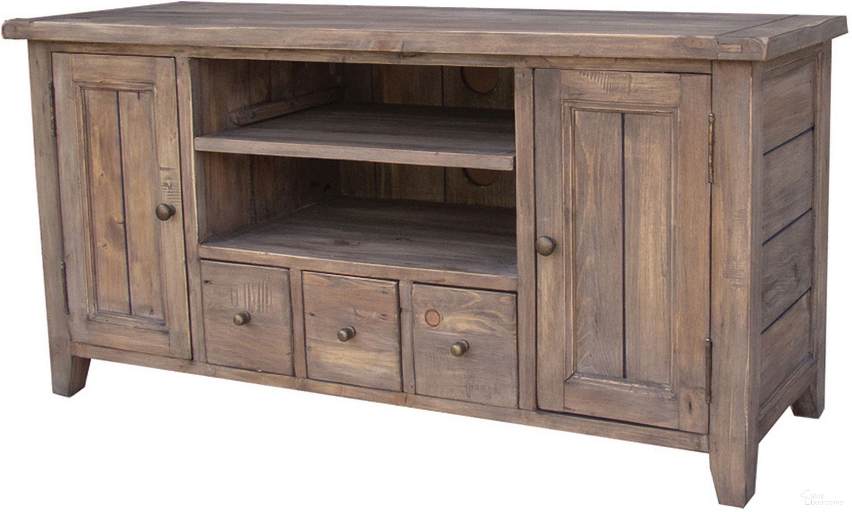 The appearance of Irish Coast Small Media Unit In Sundried designed by LH Imports in the traditional interior design. This light brown piece of furniture was selected by 1StopBedrooms from Irish Coast Collection to add a touch of cosiness and style into your home. Sku: ICA024-SD. Material: Pine.