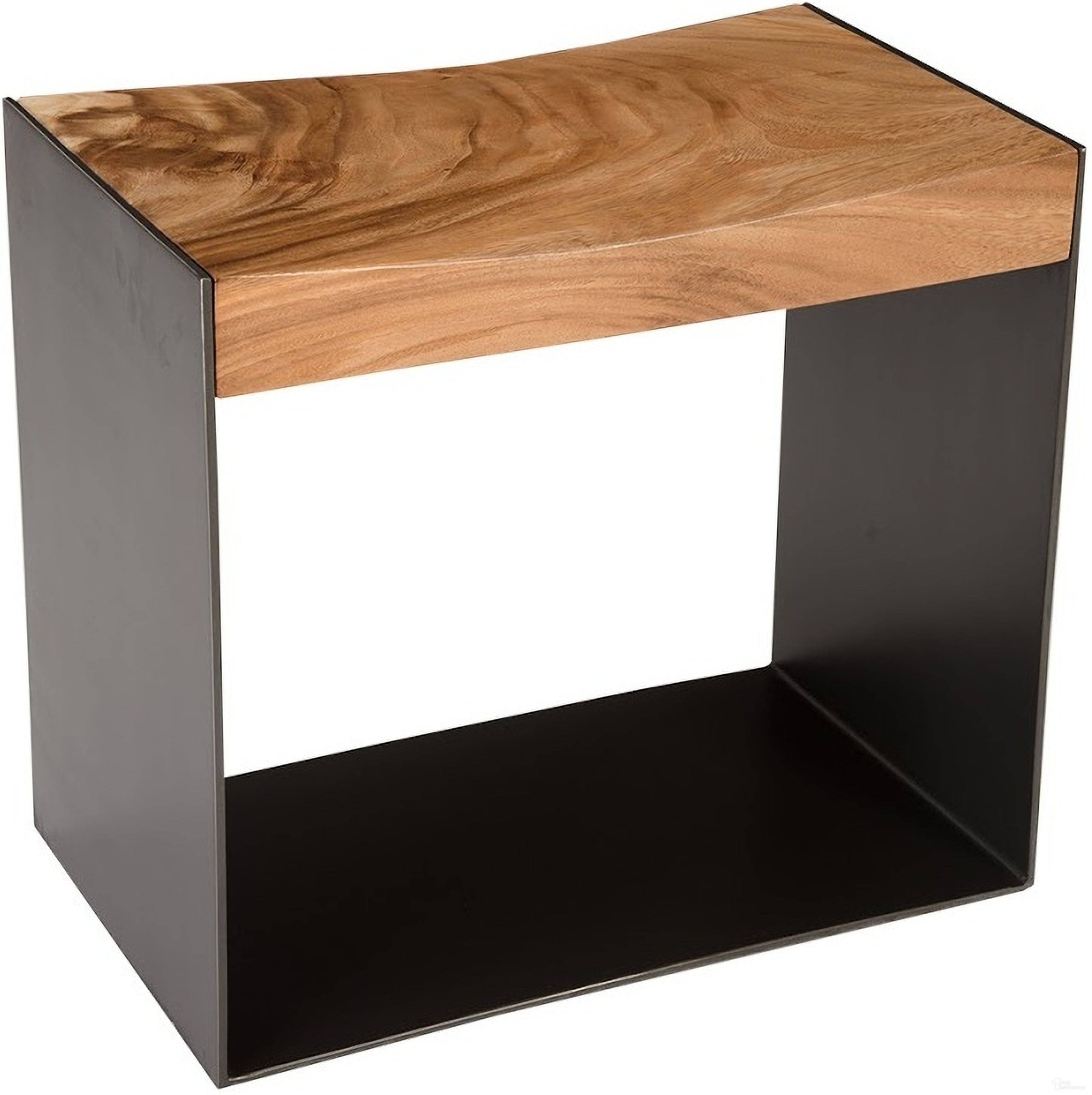 The appearance of Iron Frame Stool designed by Phillips Collection in the modern / contemporary interior design. This brown piece of furniture  was selected by 1StopBedrooms from  to add a touch of cosiness and style into your home. Sku: TH81408. Material: Wood.