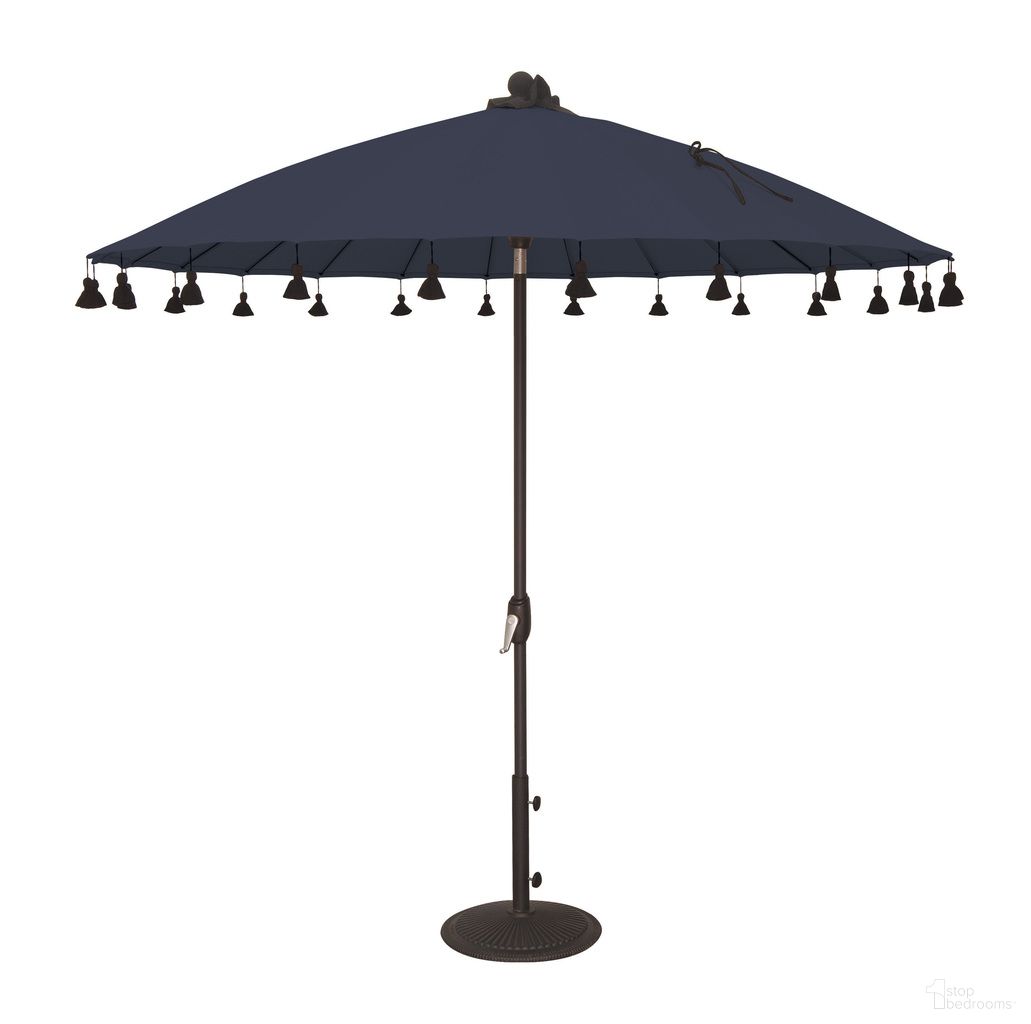Isabela 8.5' Round Auto Tilt Umbrella In Navy