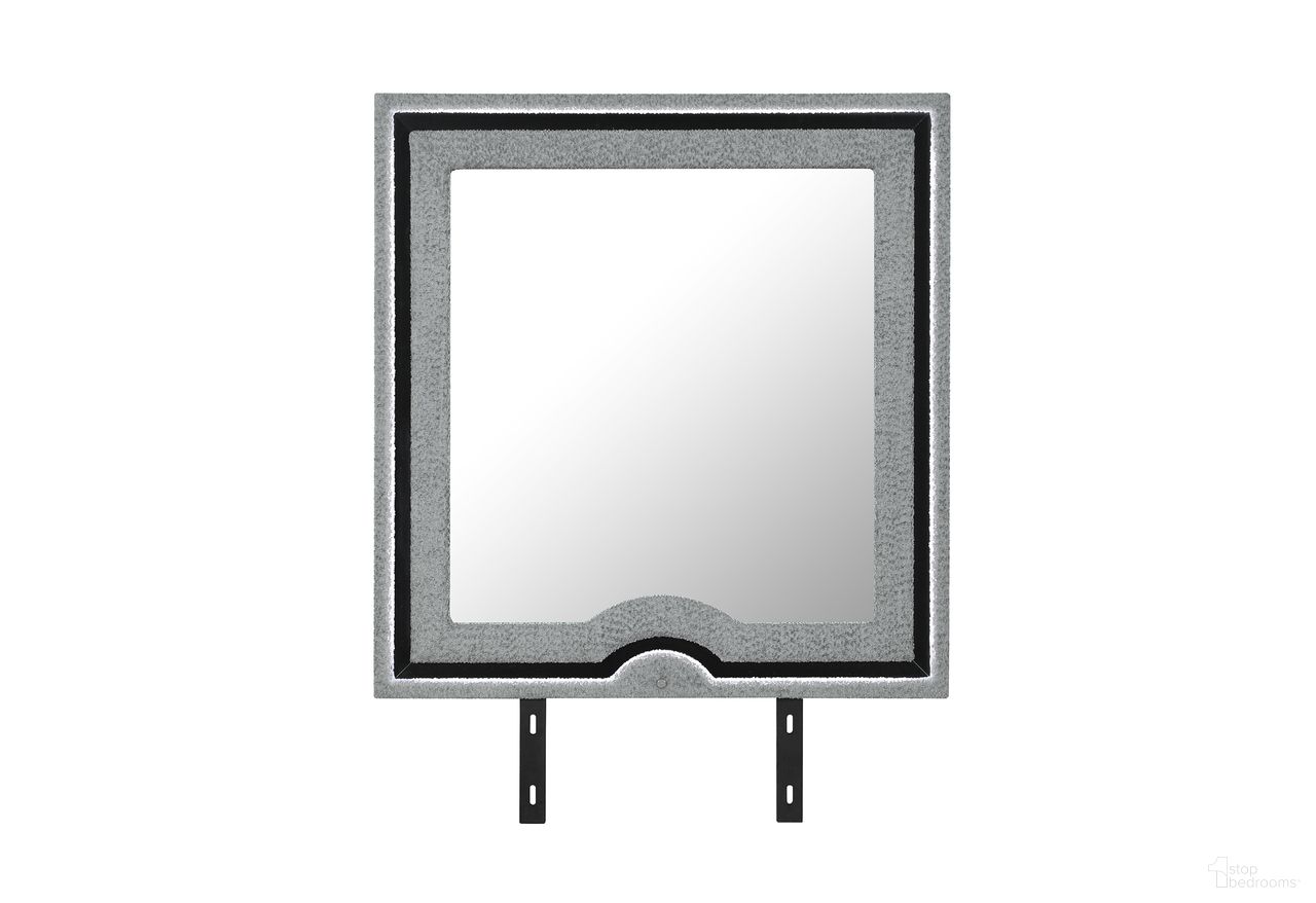 The appearance of Isabella Mirror with LED In Grey designed by Global Furniture USA in the modern / contemporary interior design. This grey piece of furniture  was selected by 1StopBedrooms from Isabella Collection to add a touch of cosiness and style into your home. Sku: ISABELLA-GREY-MR W/ LED. Material: MDF.