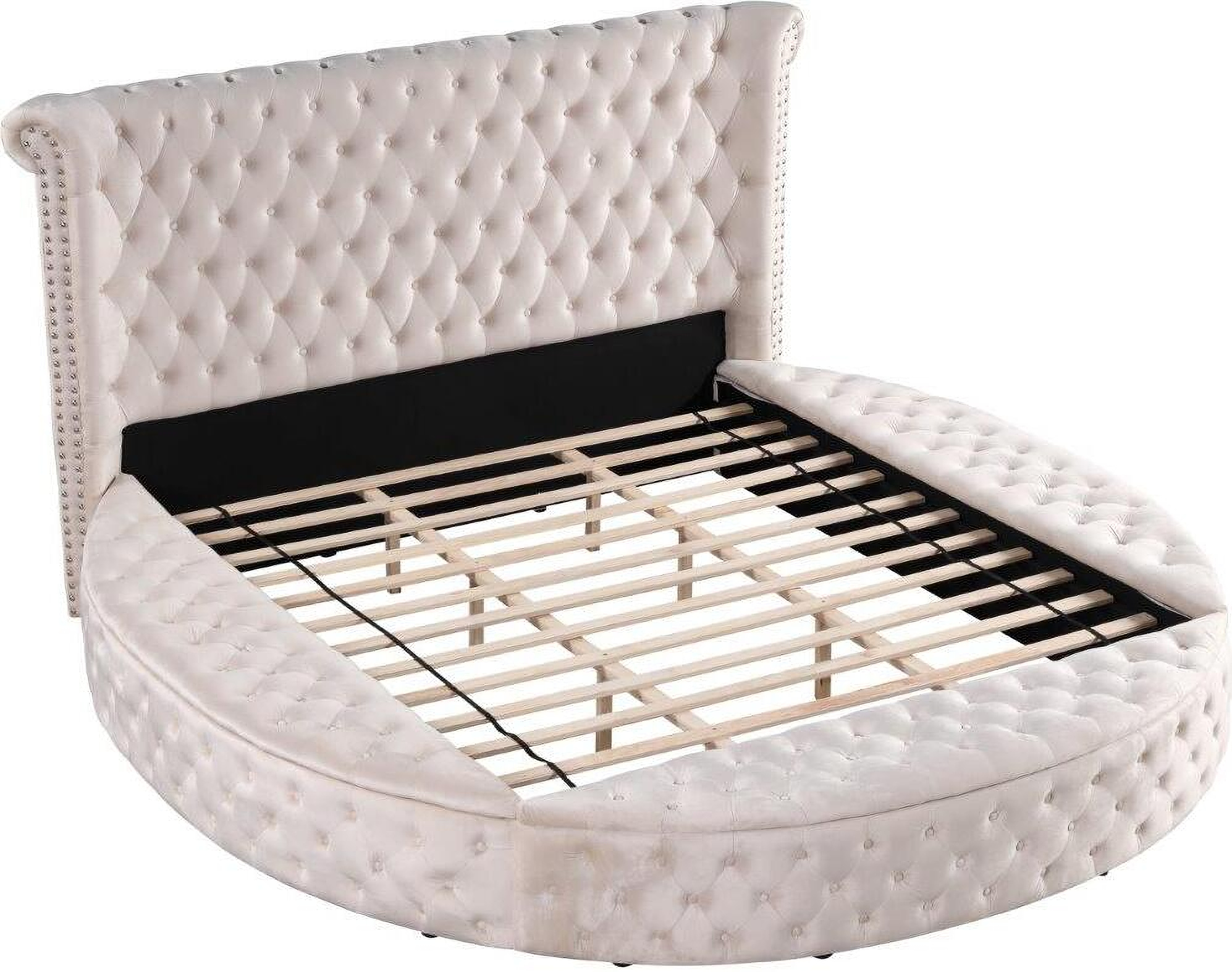 Linford tufted deals storage platform bed