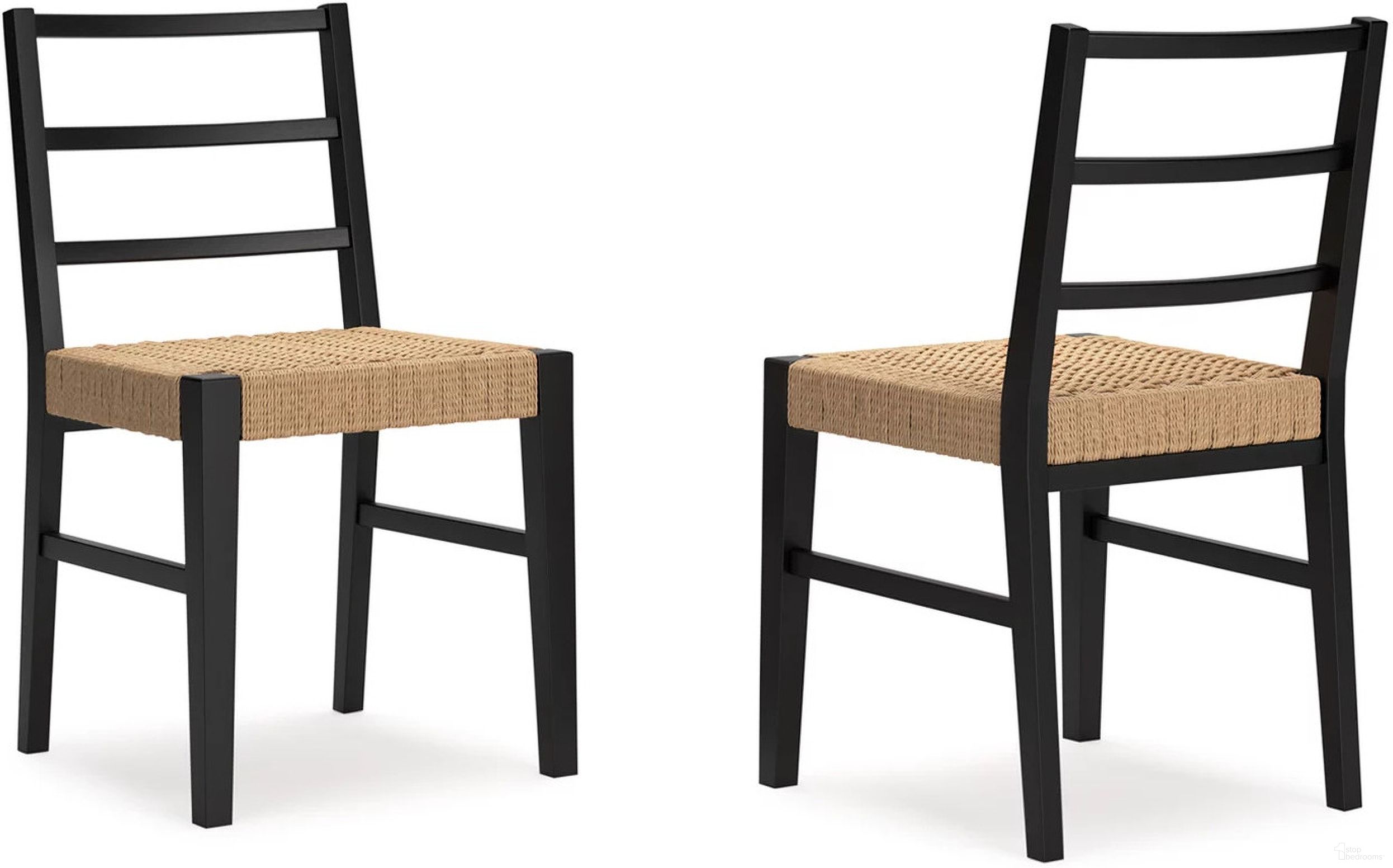 The appearance of Isanti Dining Chair Set of 2 In Light Brown and Black designed by Signature Design by Ashley in the modern / contemporary interior design. This light brown/black piece of furniture was selected by 1StopBedrooms from Isanti Collection to add a touch of cosiness and style into your home. Sku: D752-02. Material: Rattan. Chair Type: Side Chair.