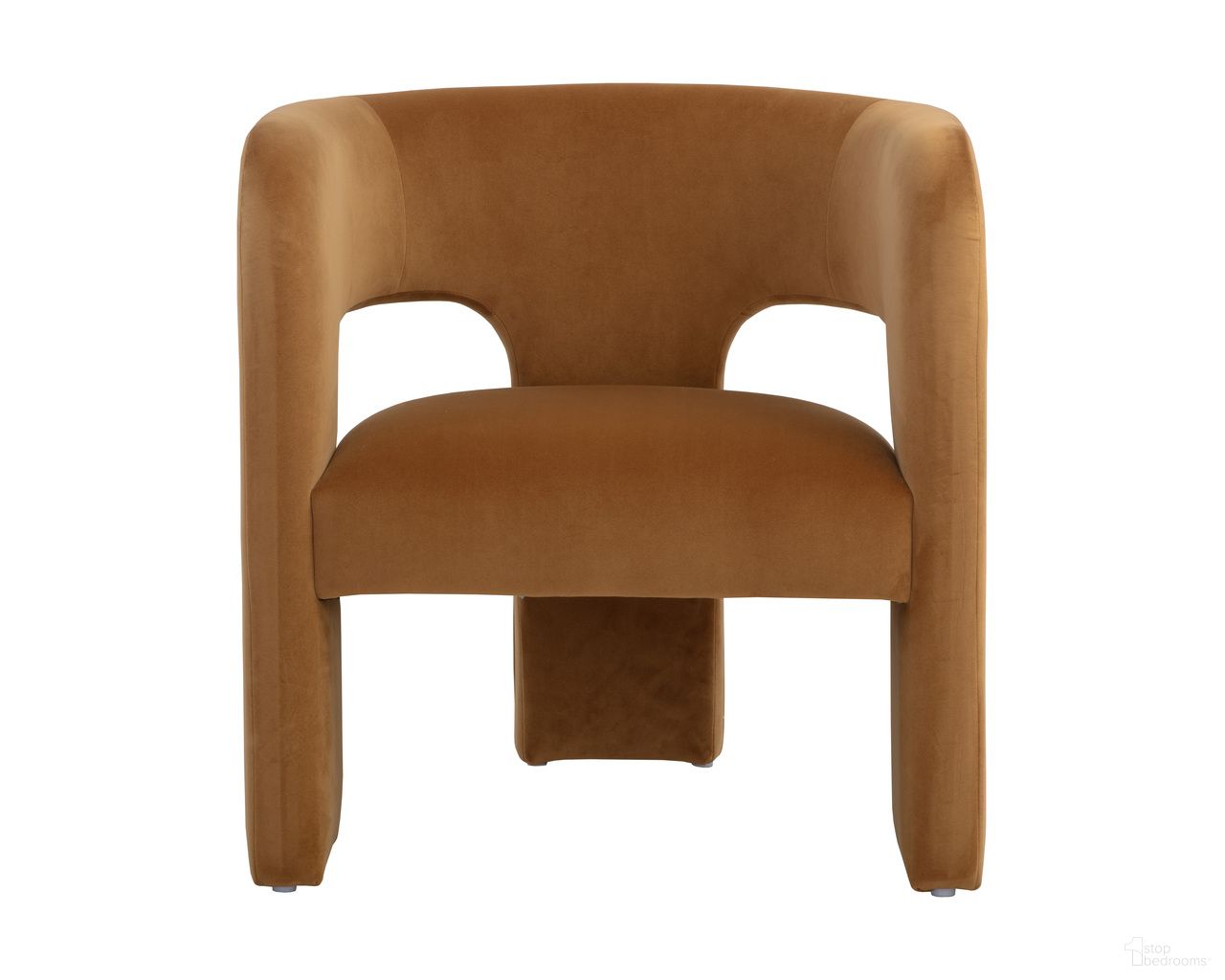 Isidore Lounge Chair In Meg Gold