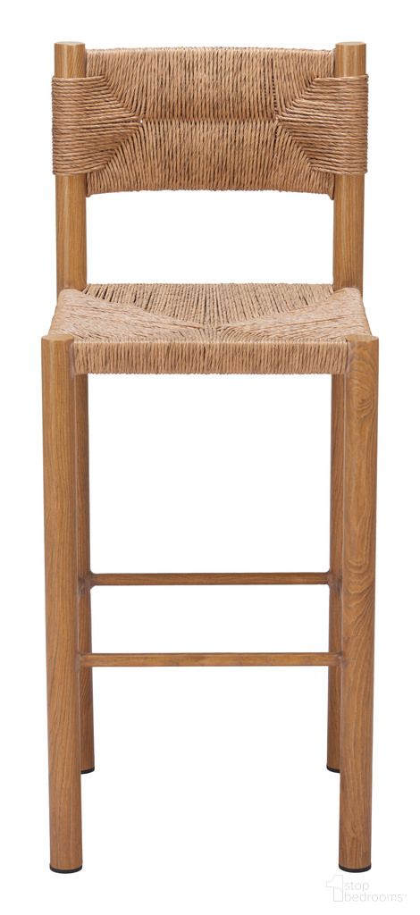 The appearance of Iska Barstool Set of 2 In Natural designed by Zuo Modern in the modern / contemporary interior design. This natural piece of furniture was selected by 1StopBedrooms from Iska Collection to add a touch of cosiness and style into your home. Sku: 704158. Material: Aluminum.