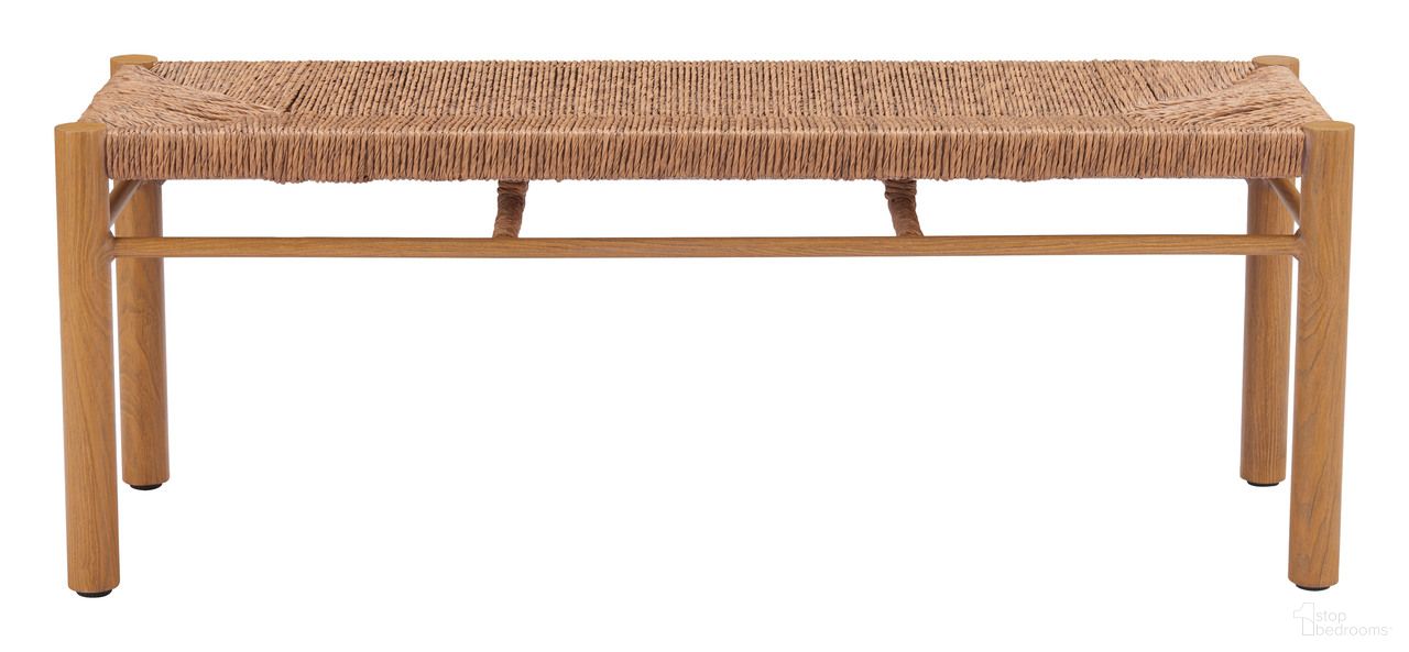 The appearance of Iska Bench In Natural designed by Zuo Modern in the modern / contemporary interior design. This natural piece of furniture was selected by 1StopBedrooms from Iska Collection to add a touch of cosiness and style into your home. Sku: 704086. Material: Aluminum.