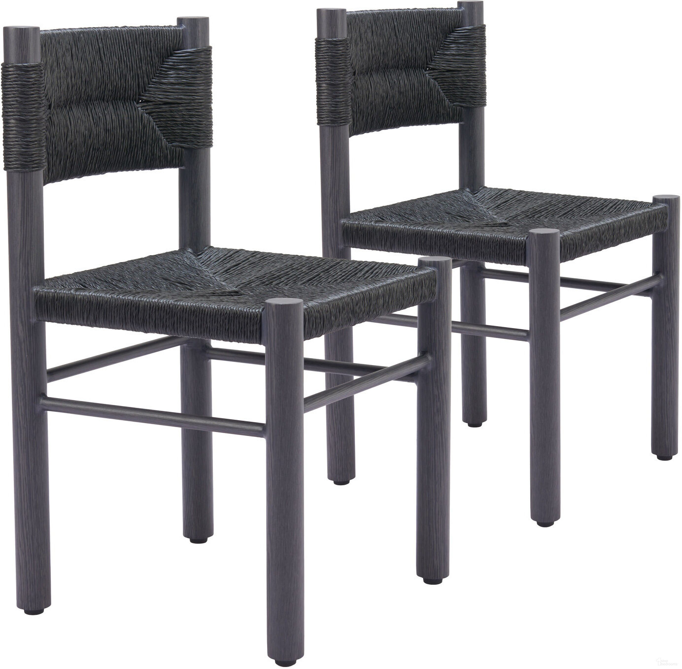 The appearance of Iska Dining Chair Set of 2 In Black designed by Zuo Modern in the modern / contemporary interior design. This black piece of furniture was selected by 1StopBedrooms from Iska Collection to add a touch of cosiness and style into your home. Sku: 704049. Material: Aluminum. Chair Type: Side Chair.