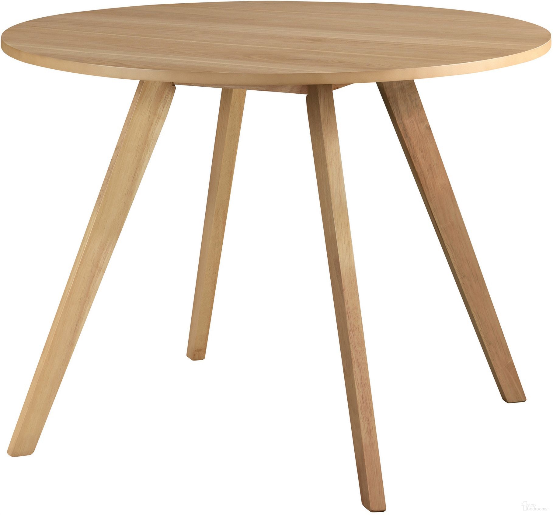 The appearance of Isla 39.5 Inch Round Wood Dining Table In Natural Oak designed by Aeon in the modern / contemporary interior design. This natural oak piece of furniture  was selected by 1StopBedrooms from  to add a touch of cosiness and style into your home. Sku: AE1810-DT2-NatOak. Table Base Style: Legs. Table Top Shape: Round. Material: Wood. Size: 40".