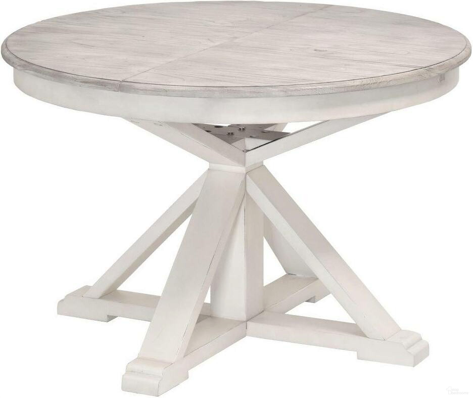 The appearance of Islamorada Round Table Drop Leaf In Grey And Taupe designed by Sea Winds Trading in the modern / contemporary interior design. This taupe and grey piece of furniture was selected by 1StopBedrooms from Islamorada Collection to add a touch of cosiness and style into your home. Sku: D23385-DAPGREY. Material: Wood. Size: 45".