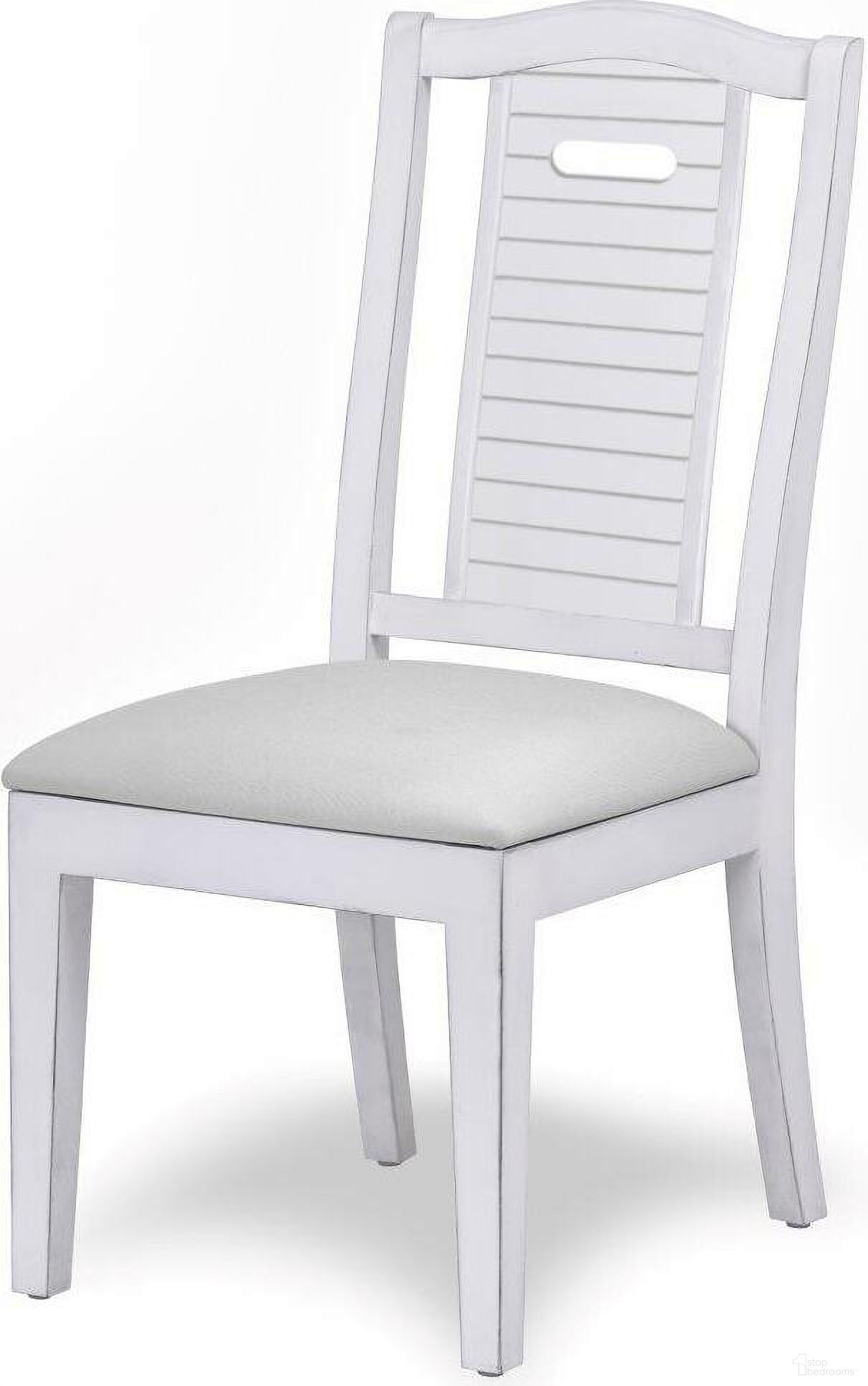 The appearance of Islamorada Shutter Dining Chair In Grey And Taupe designed by Sea Winds Trading in the modern / contemporary interior design. This taupe and grey piece of furniture was selected by 1StopBedrooms from Islamorada Collection to add a touch of cosiness and style into your home. Sku: D23382-BLANC. Material: Wood. Chair Type: Side Chair.
