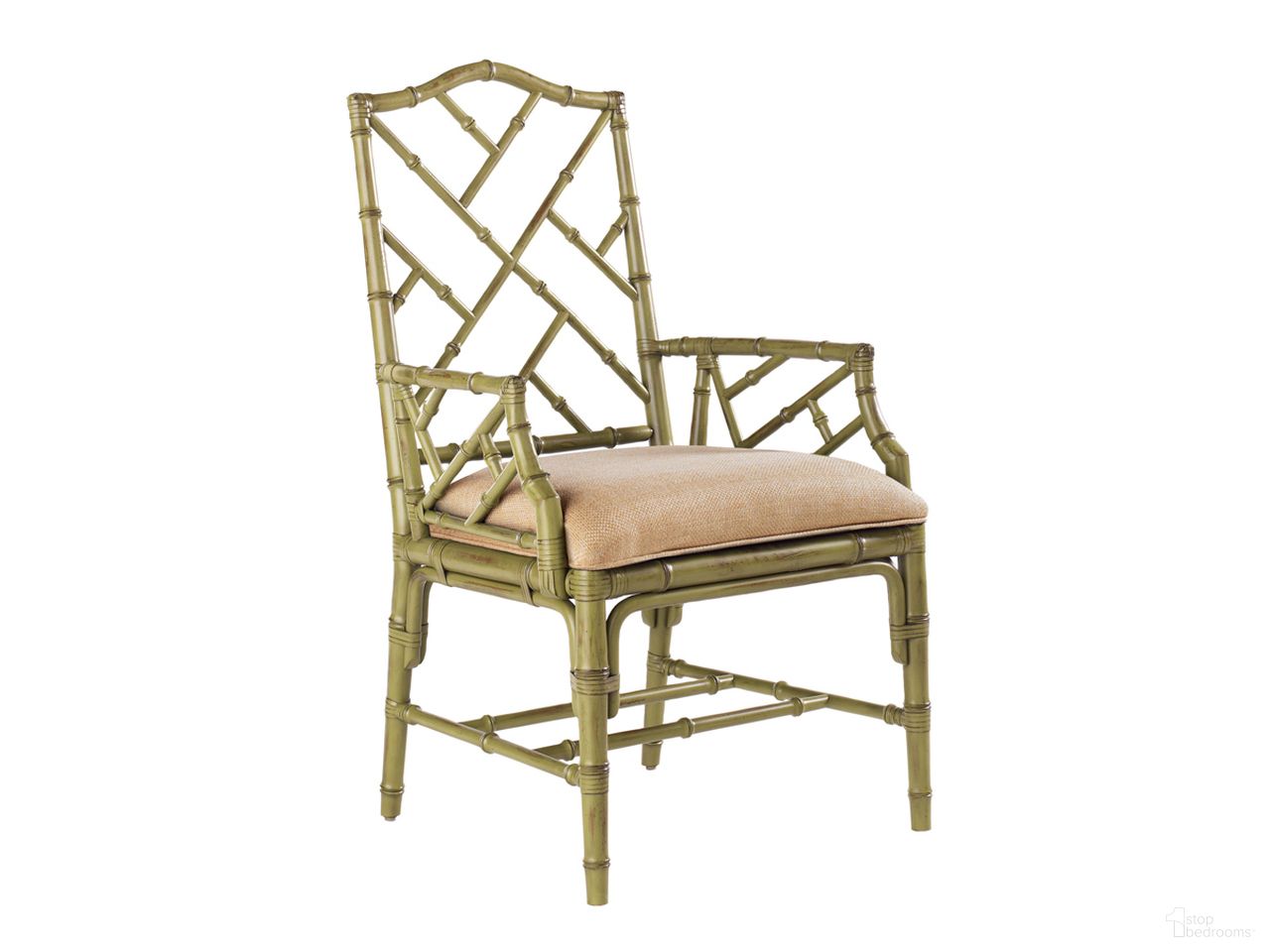 The appearance of Island Estate Ceylon Arm Chair In Cilantro designed by Tommy Bahama in the traditional interior design. This cilantro piece of furniture was selected by 1StopBedrooms from Island Estate Collection to add a touch of cosiness and style into your home. Sku: 533-883-447311. Material: Rattan. Chair Type: Arm Chair.