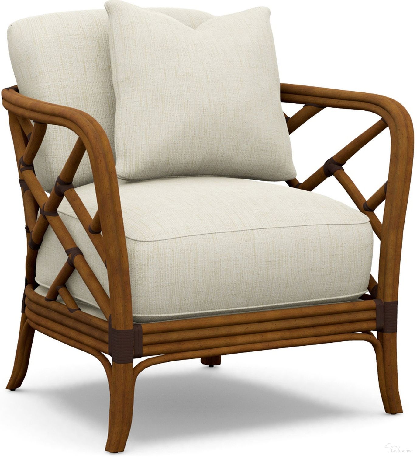 The appearance of Island Estate Palm Chair In Beige designed by Tommy Bahama in the bohemian interior design. This beige piece of furniture was selected by 1StopBedrooms from Island Estate Collection to add a touch of cosiness and style into your home. Sku: 1708-11-45.