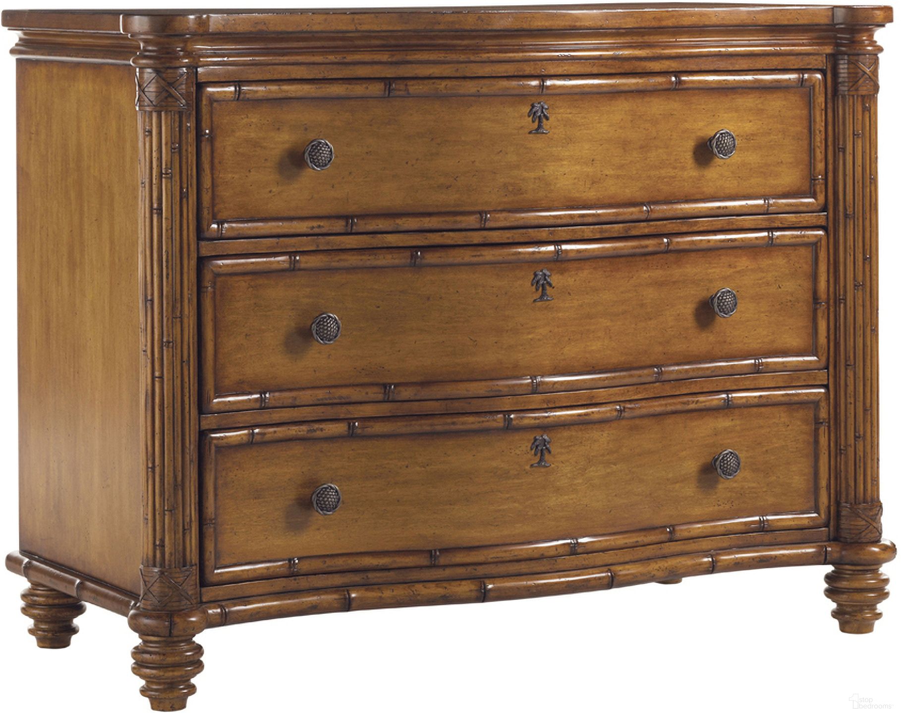 The appearance of Island Estate Barbados Chest In Plantation designed by Tommy Bahama in the traditional interior design. This plantation piece of furniture was selected by 1StopBedrooms from Island Estate Collection to add a touch of cosiness and style into your home. Sku: 531-221. Material: Rattan.