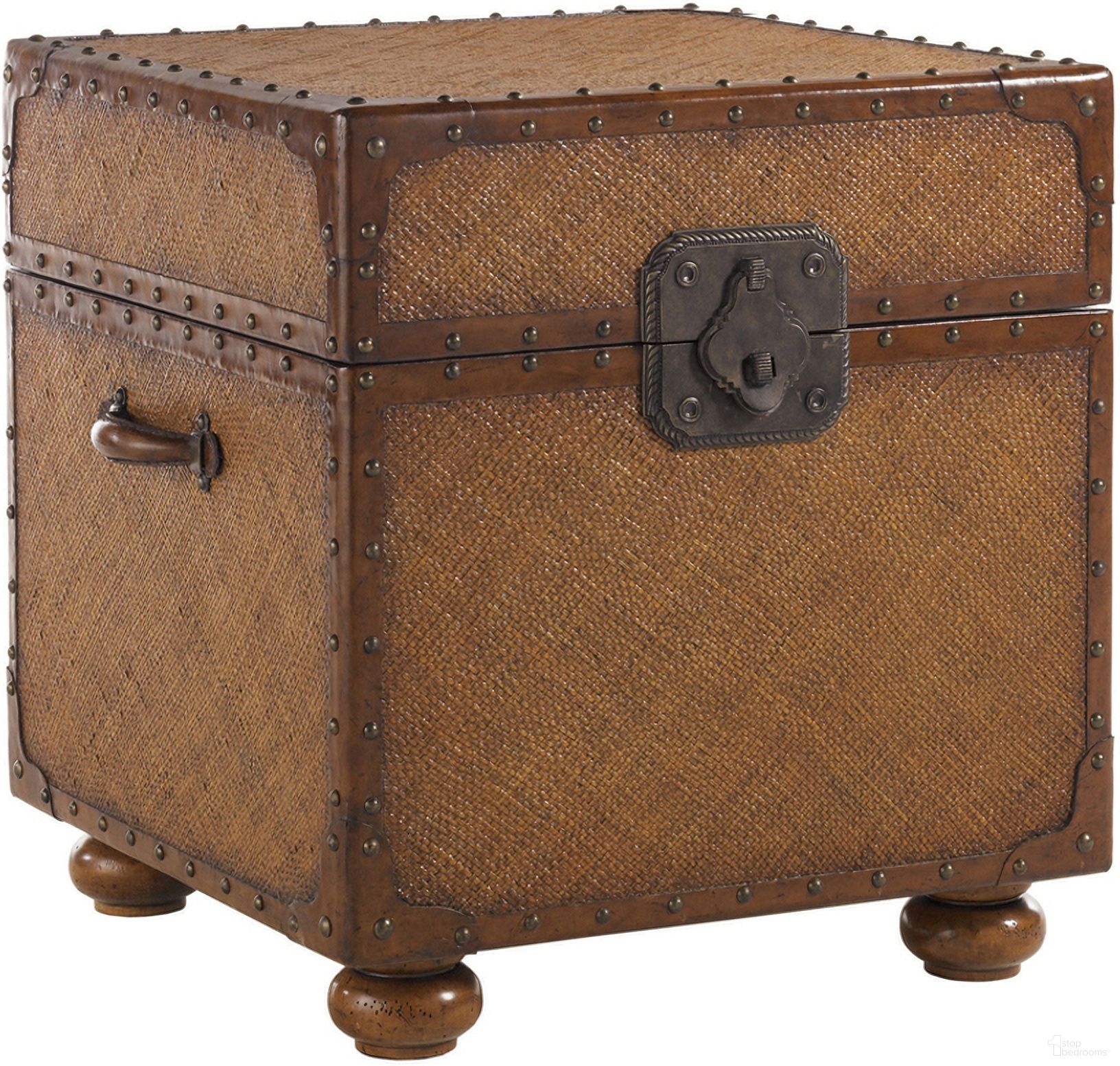 The appearance of Island Estate East Cove Trunk In Plantation designed by Tommy Bahama in the traditional interior design. This plantation piece of furniture was selected by 1StopBedrooms from Island Estate Collection to add a touch of cosiness and style into your home. Sku: 531-955. Material: Rattan.