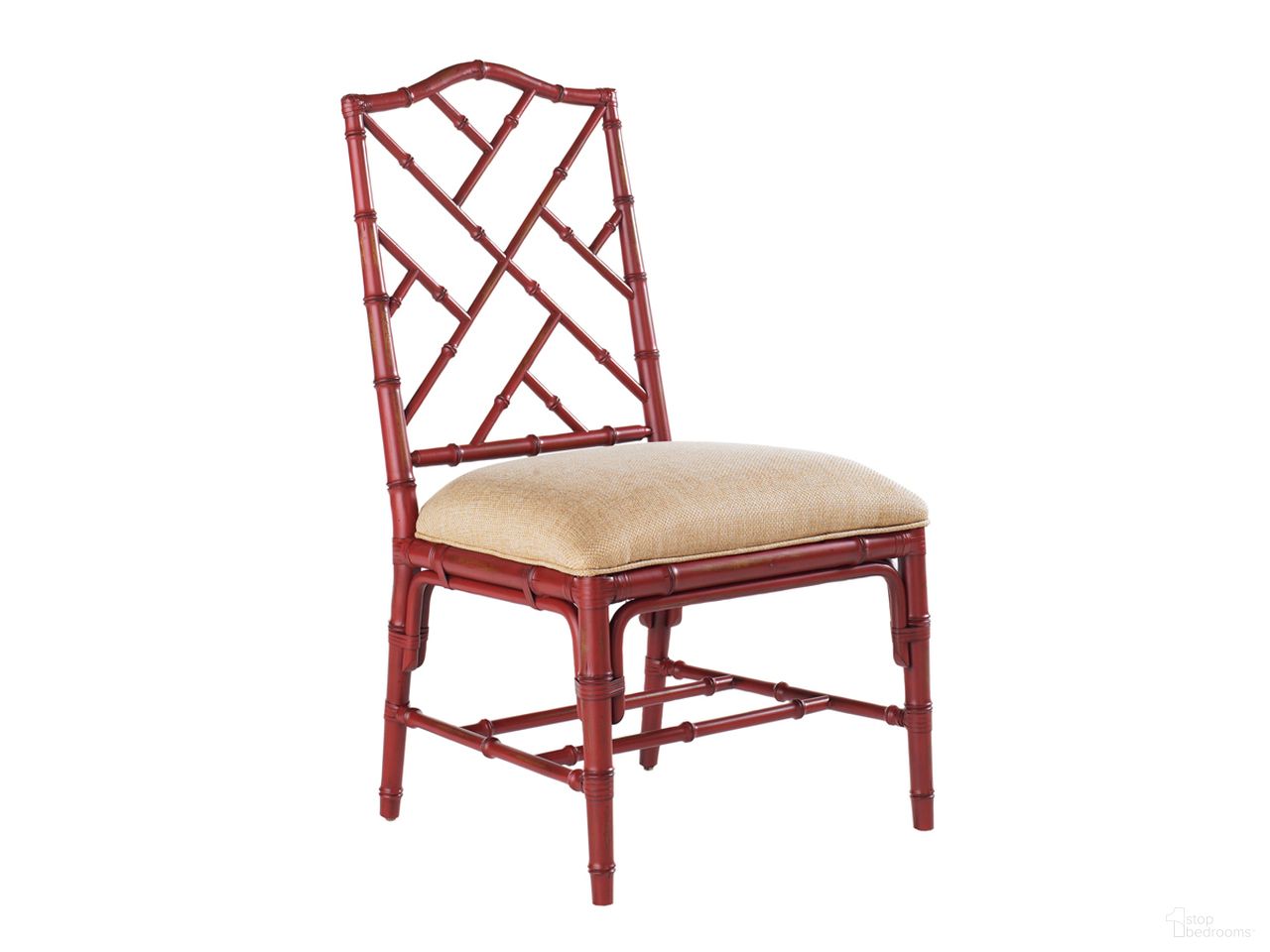The appearance of Island Estate Ceylon Side Chair In Sangria designed by Tommy Bahama in the traditional interior design. This sangria piece of furniture was selected by 1StopBedrooms from Island Estate Collection to add a touch of cosiness and style into your home. Sku: 534-882-447311. Material: Rattan. Chair Type: Side Chair.