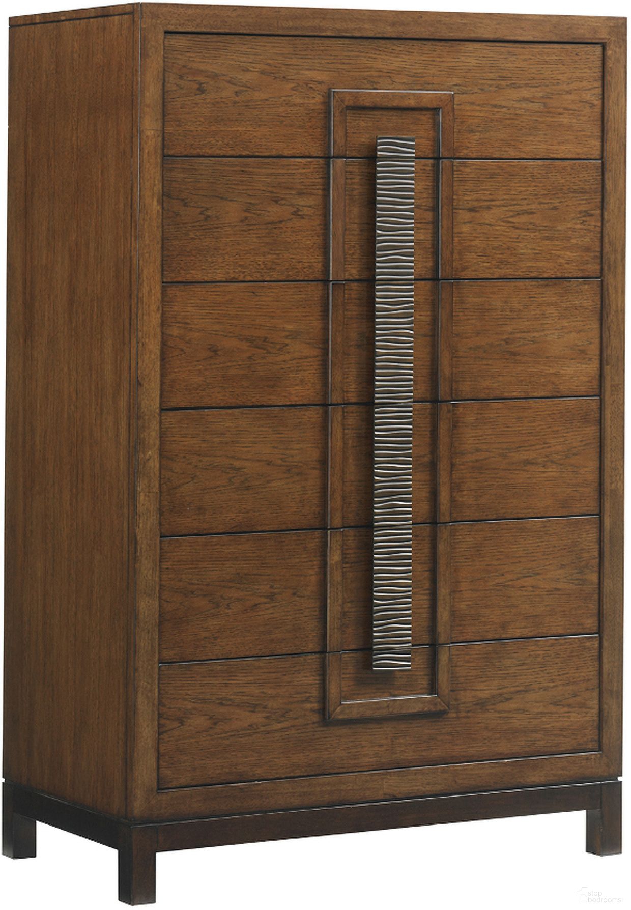 The appearance of Island Fusion Java Drawer Chest In Sebana designed by Tommy Bahama in the transitional interior design. This sebana piece of furniture was selected by 1StopBedrooms from Island Fusion Collection to add a touch of cosiness and style into your home. Sku: 556-307. Material: Wood.