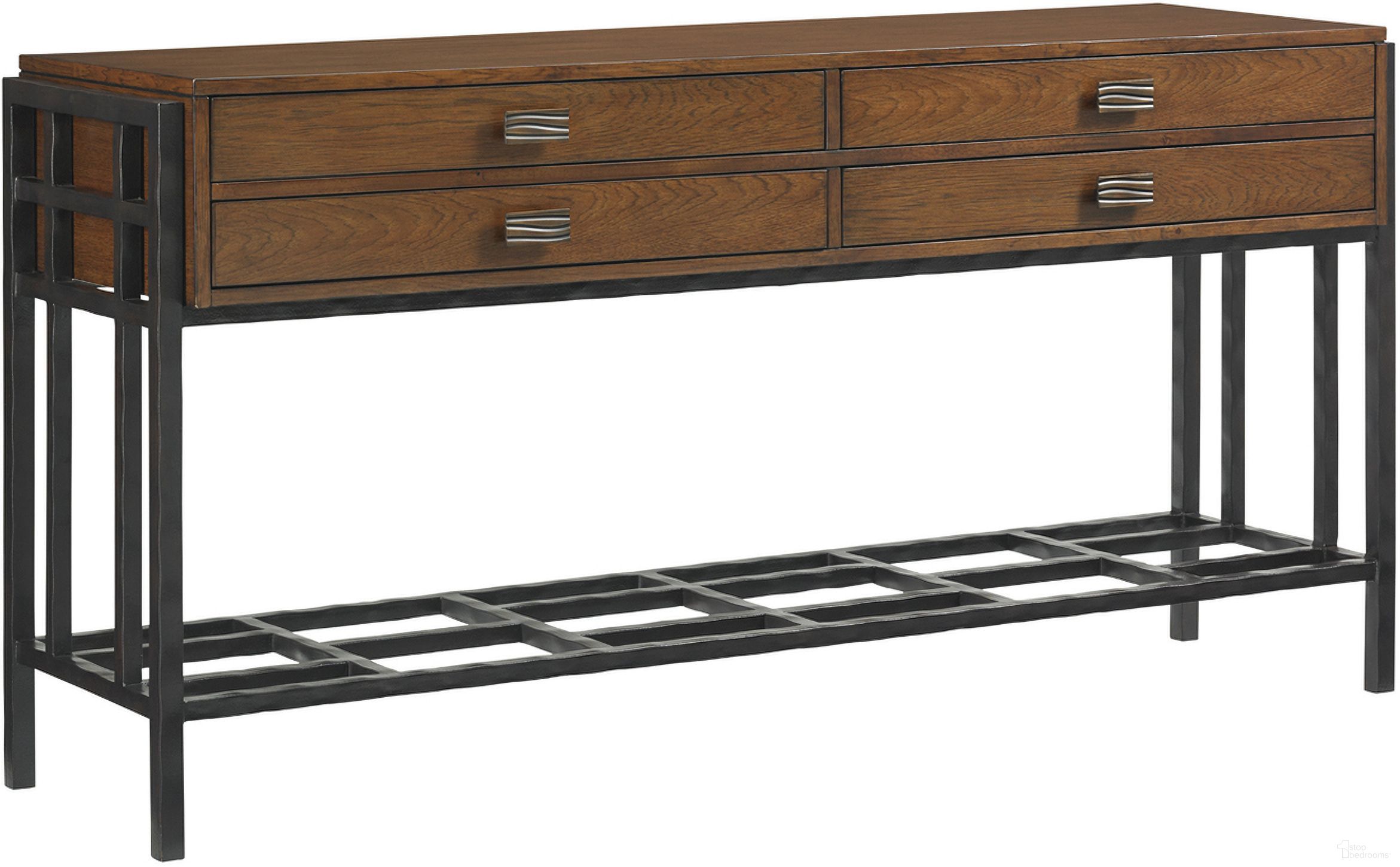 The appearance of Island Fusion Saipan Sideboard In Sebana designed by Tommy Bahama in the transitional interior design. This sebana piece of furniture was selected by 1StopBedrooms from Island Fusion Collection to add a touch of cosiness and style into your home. Sku: 556-869. Material: Wood.