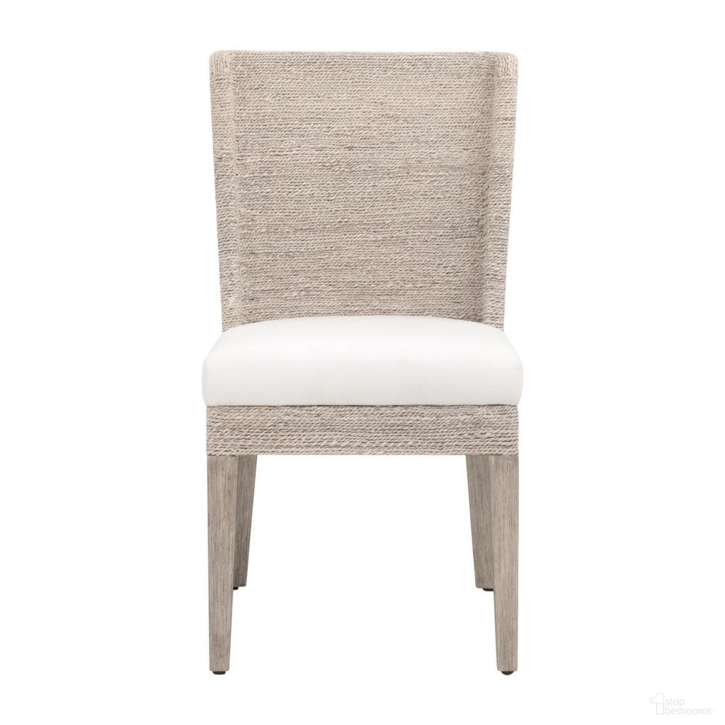 Isle Dining Chair Set of 2 In Peyton Pearl/White Wash/Natural Gray