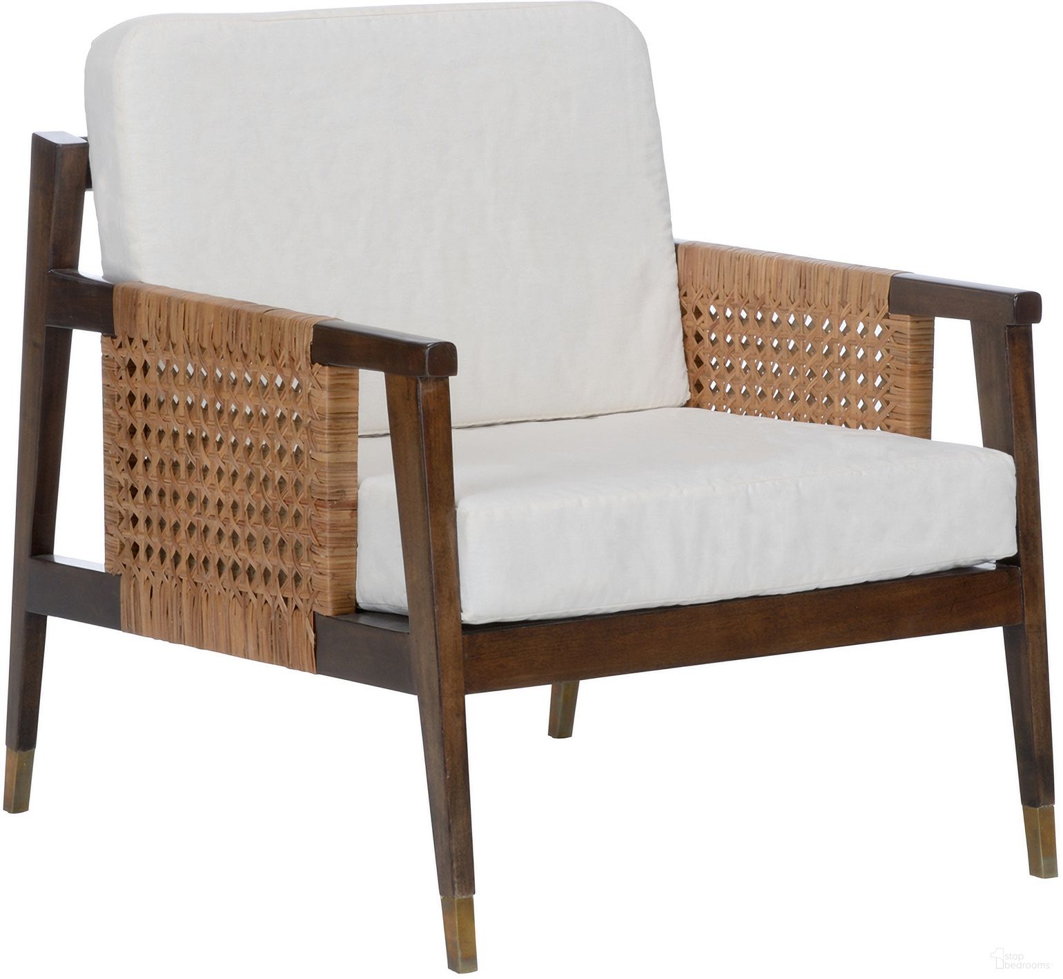 The appearance of Isle Of Palms Lounge Chair In Brown designed by Wildwood in the coastal interior design. This brown piece of furniture  was selected by 1StopBedrooms from Wildwood Collection to add a touch of cosiness and style into your home. Sku: 490618. Material: Wood.