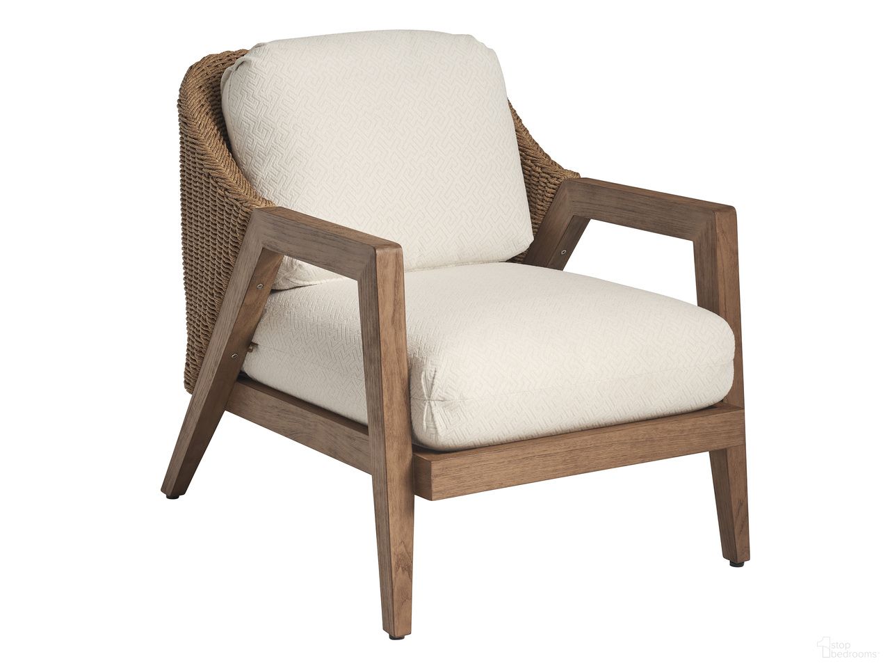The appearance of Isle Of Palms Lounge Chair designed by Tommy Bahama in the transitional interior design. This ivory and white piece of furniture  was selected by 1StopBedrooms from Isle Of Palms Collection to add a touch of cosiness and style into your home. Sku: 3380-10-60. Material: Fabric.