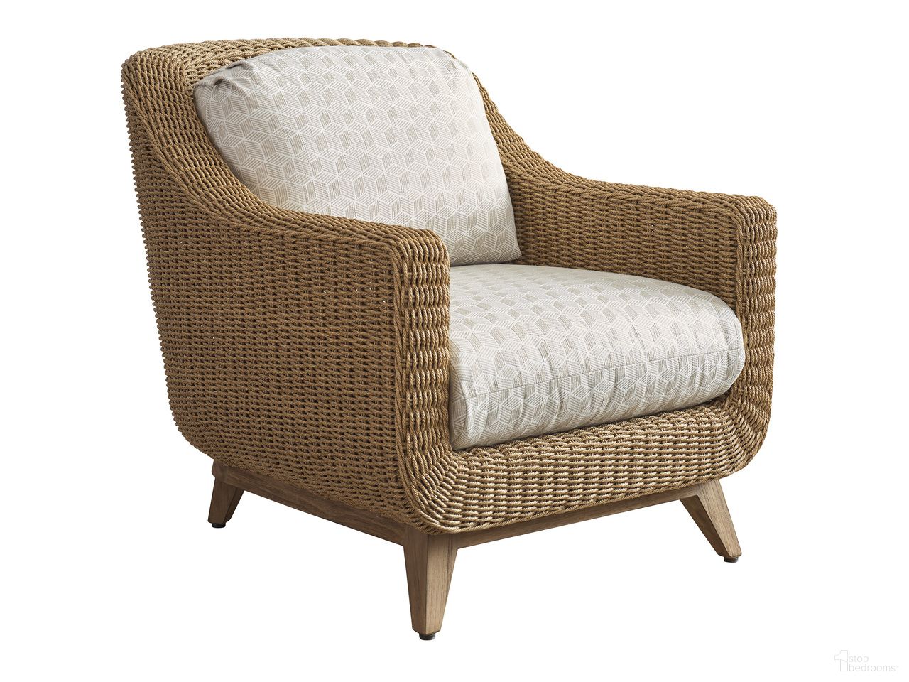 The appearance of Isle Of Palms Lounge Chair designed by Tommy Bahama in the transitional interior design. This beige/tan piece of furniture  was selected by 1StopBedrooms from Isle Of Palms Collection to add a touch of cosiness and style into your home. Sku: 3380-11-60. Material: Fabric.