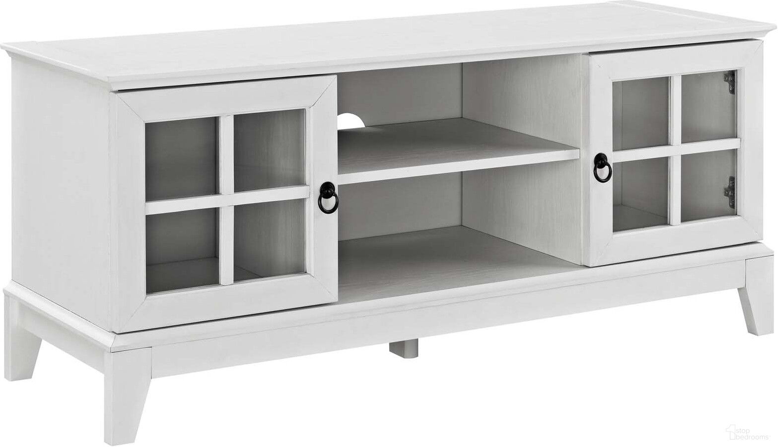 The appearance of Isle White 47 Inch TV Stand designed by Modway in the modern / contemporary interior design. This white piece of furniture  was selected by 1StopBedrooms from Isle Collection to add a touch of cosiness and style into your home. Sku: EEI-2544-WHI. Material: MDF.
