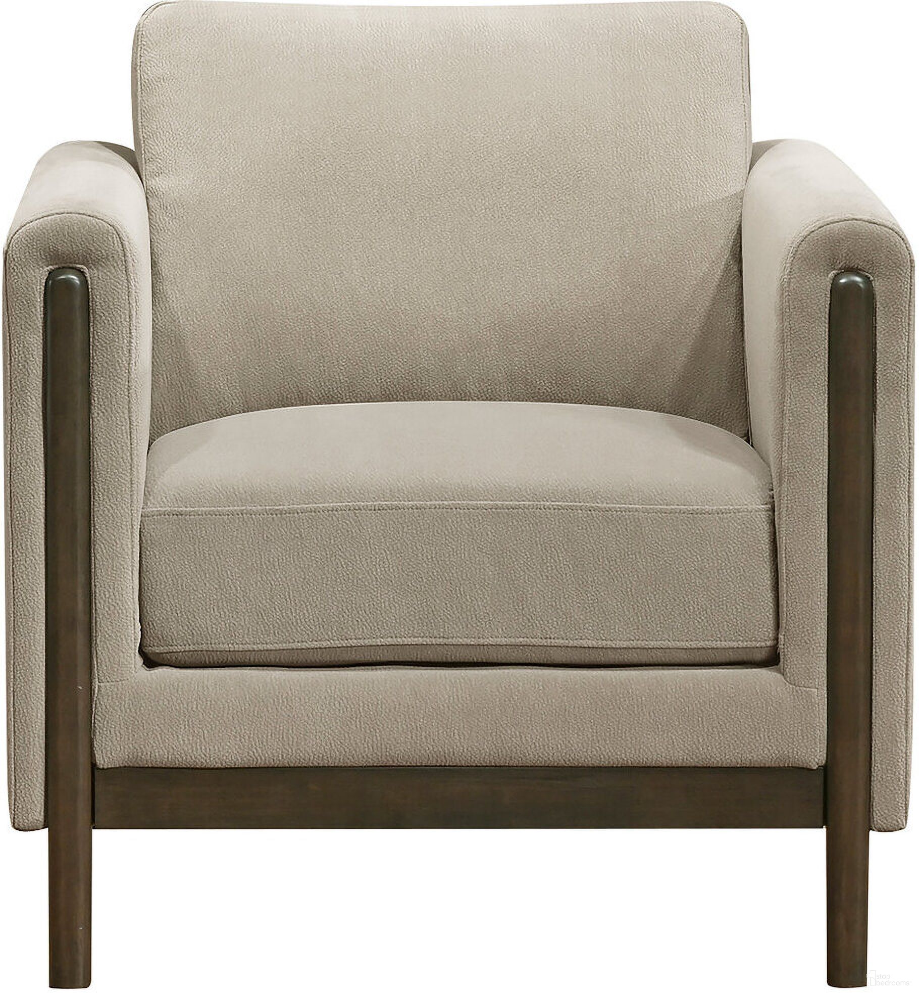 The appearance of Islington Fabric Upholstered Panel Arm Accent Chair In Taupe designed by Coaster in the transitional interior design. This taupe piece of furniture was selected by 1StopBedrooms from Islington Collection to add a touch of cosiness and style into your home. Sku: 511103. Material: Wood.