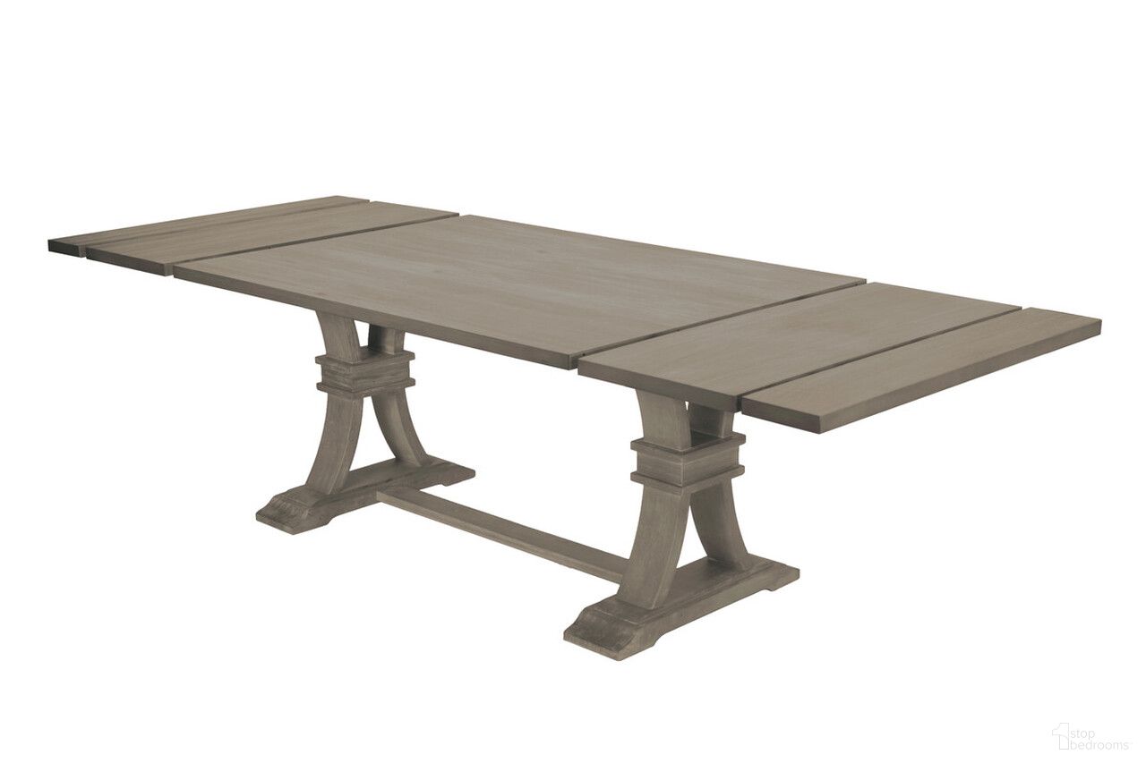 The appearance of Israel Extendable Dining Table with Removable Leaves In Rustic Gray Wood designed by Best Quality Furniture in the traditional interior design. This rustic gray piece of furniture  was selected by 1StopBedrooms from Israel Collection to add a touch of cosiness and style into your home. Sku: D25-DTT;D25-DTB. Table Base Style: Trestle. Material: Wood. Table Top Shape: Rectangular. Size: 42" x 72".
