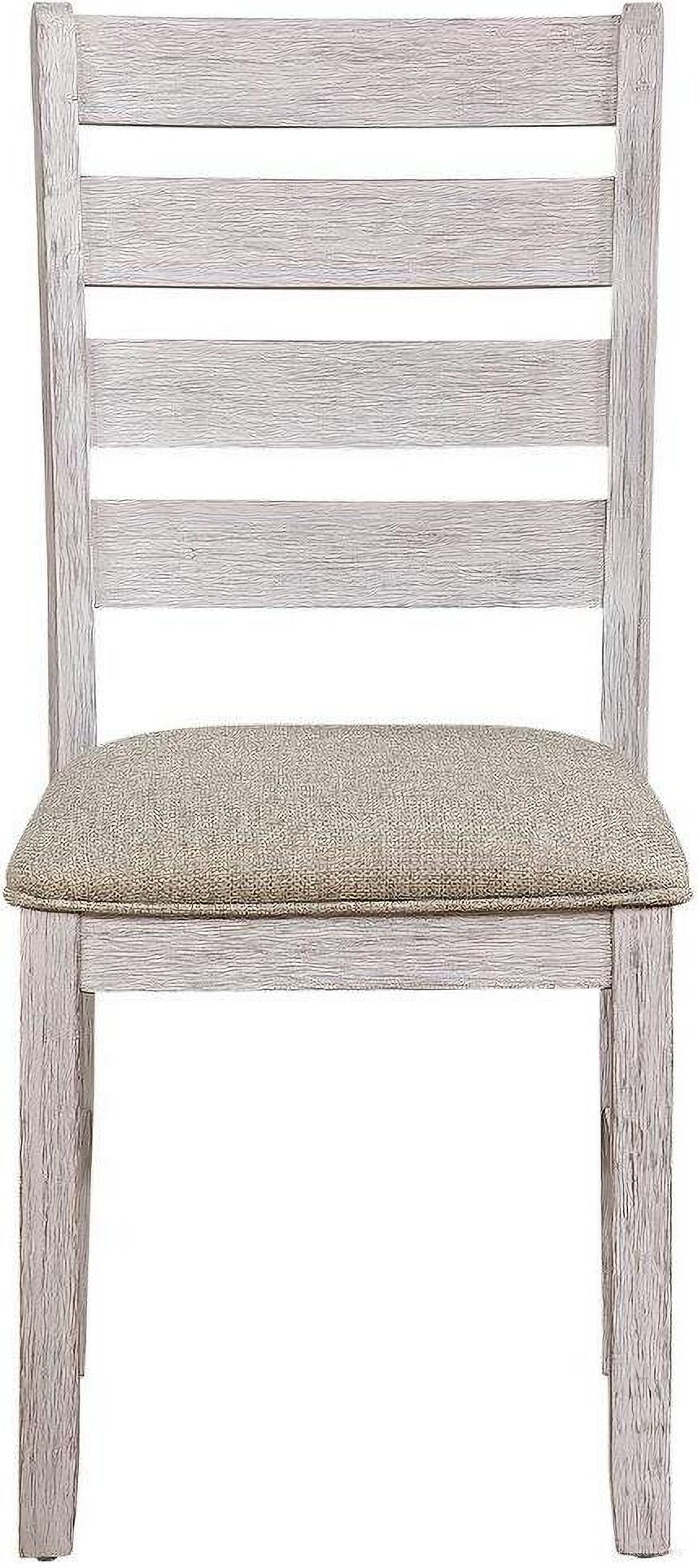 The appearance of Ithaca Grayish White Side Chair Set Of 2 designed by Homelegance in the transitional interior design. This white and gray piece of furniture  was selected by 1StopBedrooms from Ithaca Collection to add a touch of cosiness and style into your home. Sku: 5769WS. Material: Textured. Chair Type: Side Chair.