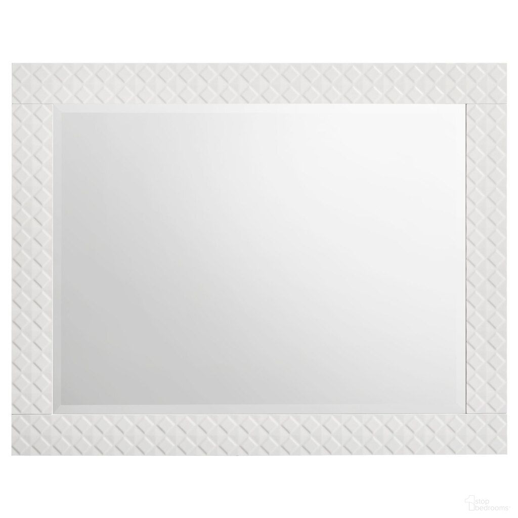 The appearance of Ives Dresser Mirror In White High Gloss designed by Coaster in the modern / contemporary interior design. This white high gloss piece of furniture was selected by 1StopBedrooms from Ives Collection to add a touch of cosiness and style into your home. Sku: 224944. Material: MDF.